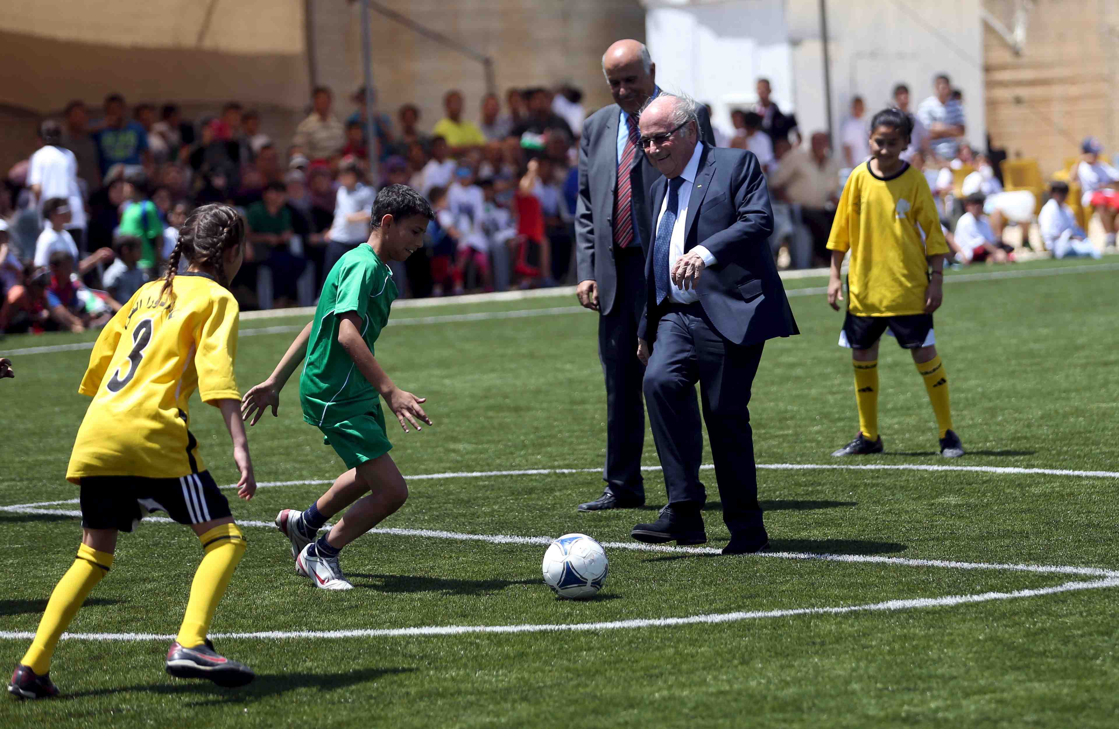 Les palestiniens n'exigent pas la suspension d'israel de la fifa