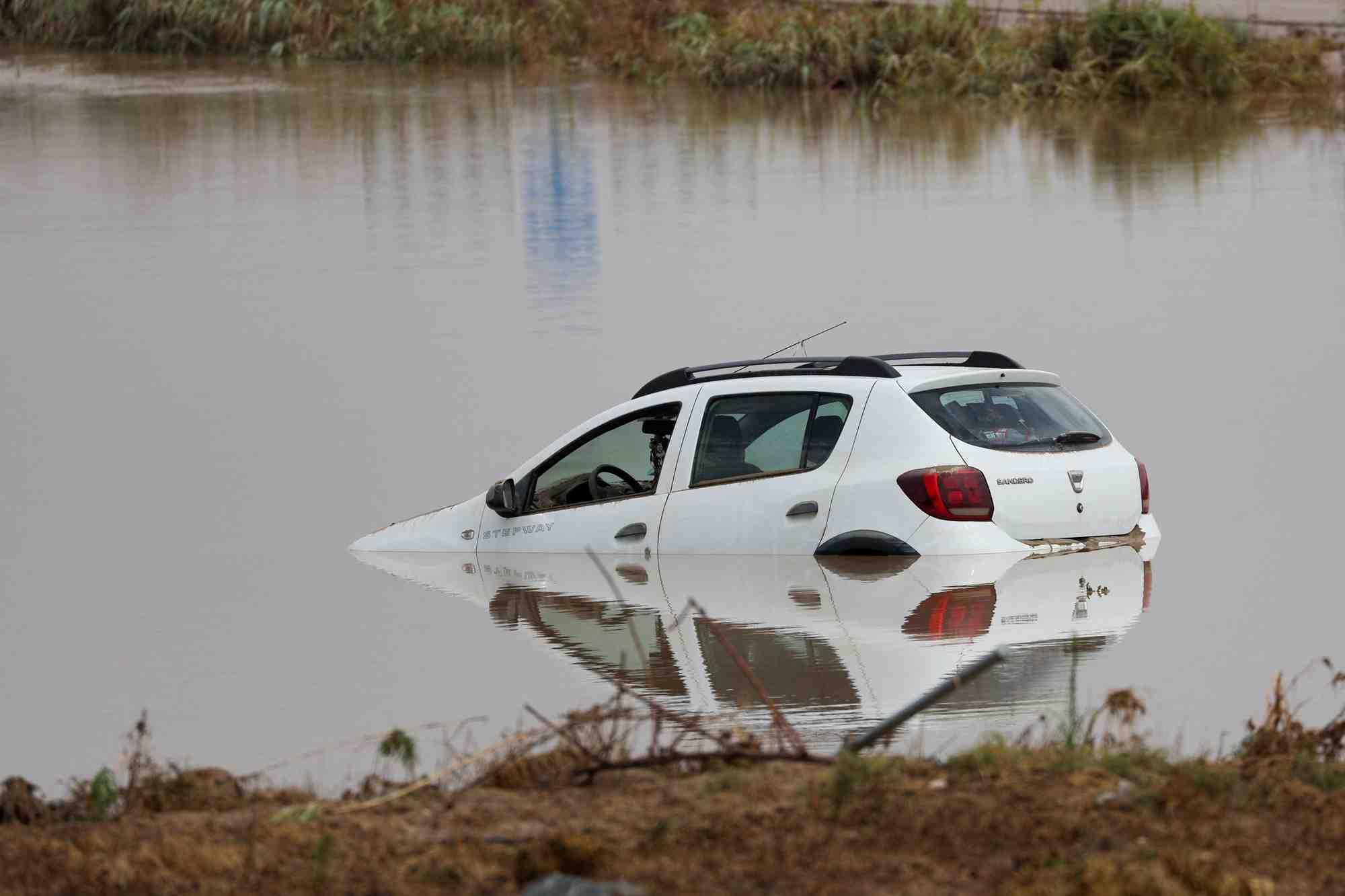 Photo des degats causes par les inondations en espagne