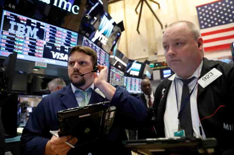 Les marches americains en recul