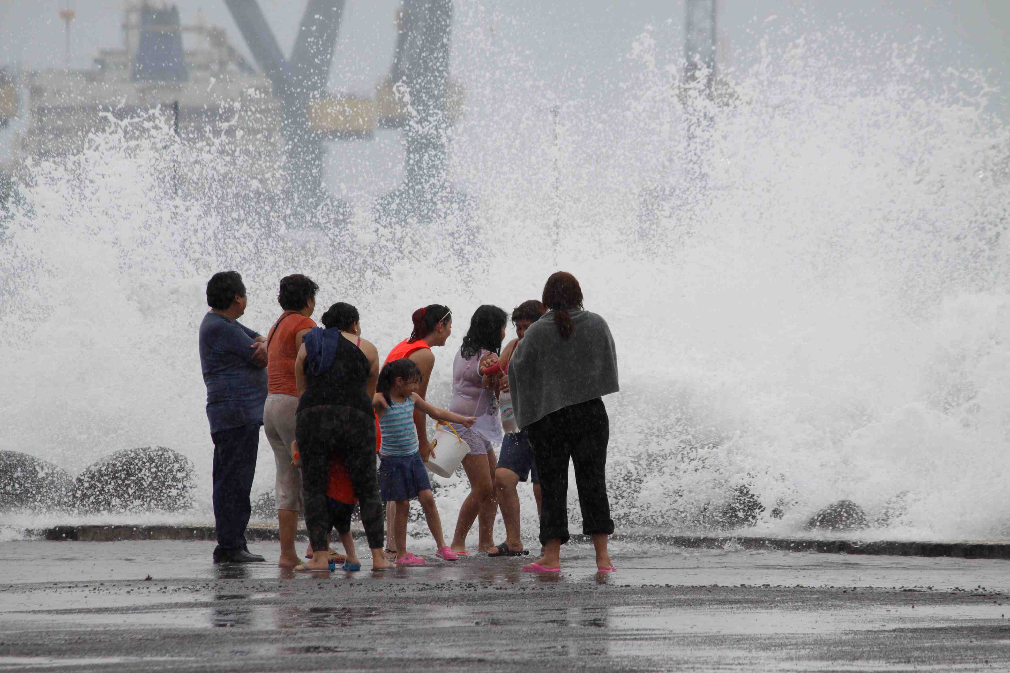 L'ouragan franklin touche terre au mexique
