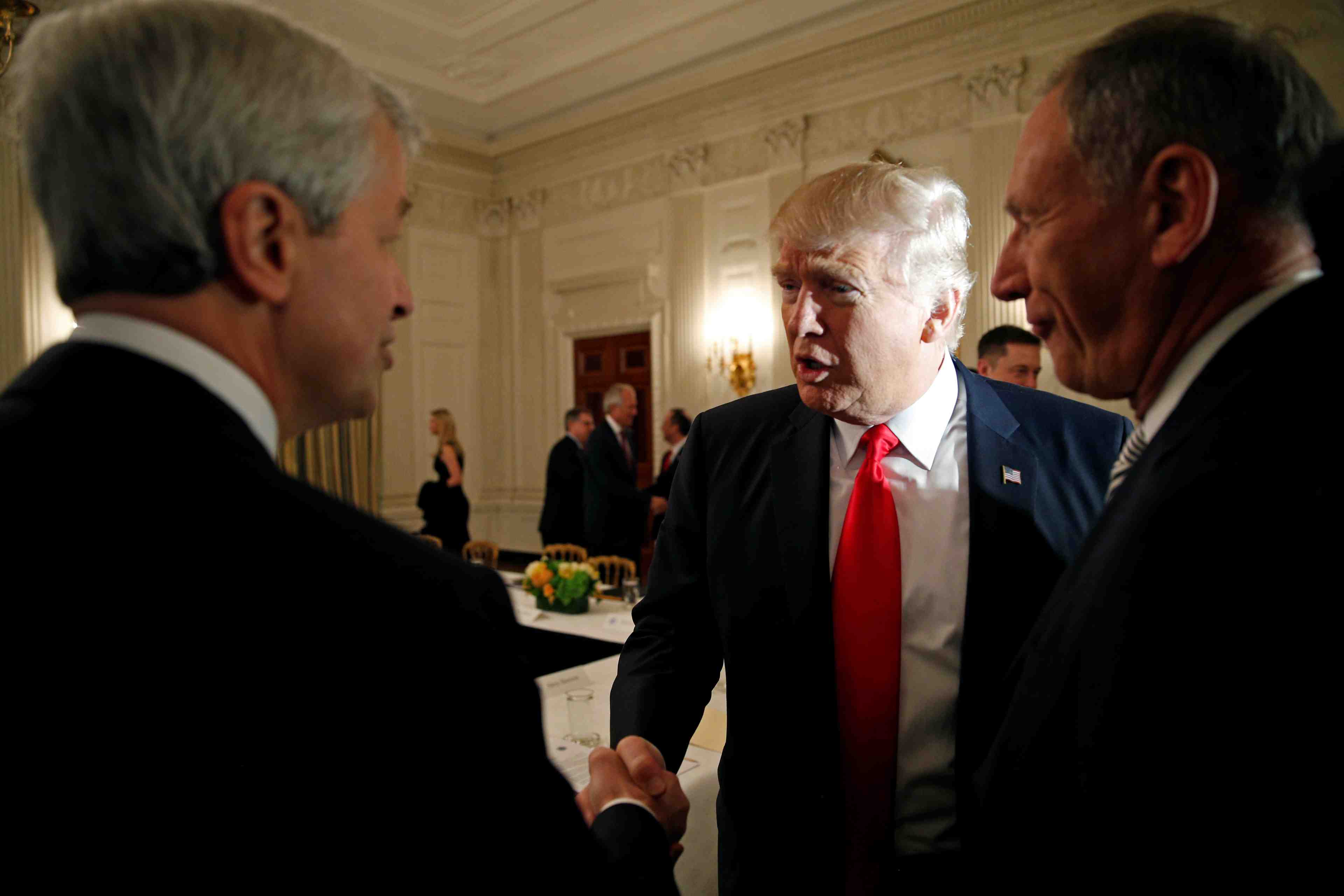 Donald Trump, Jamie Dimon, JPMorgan Chase,