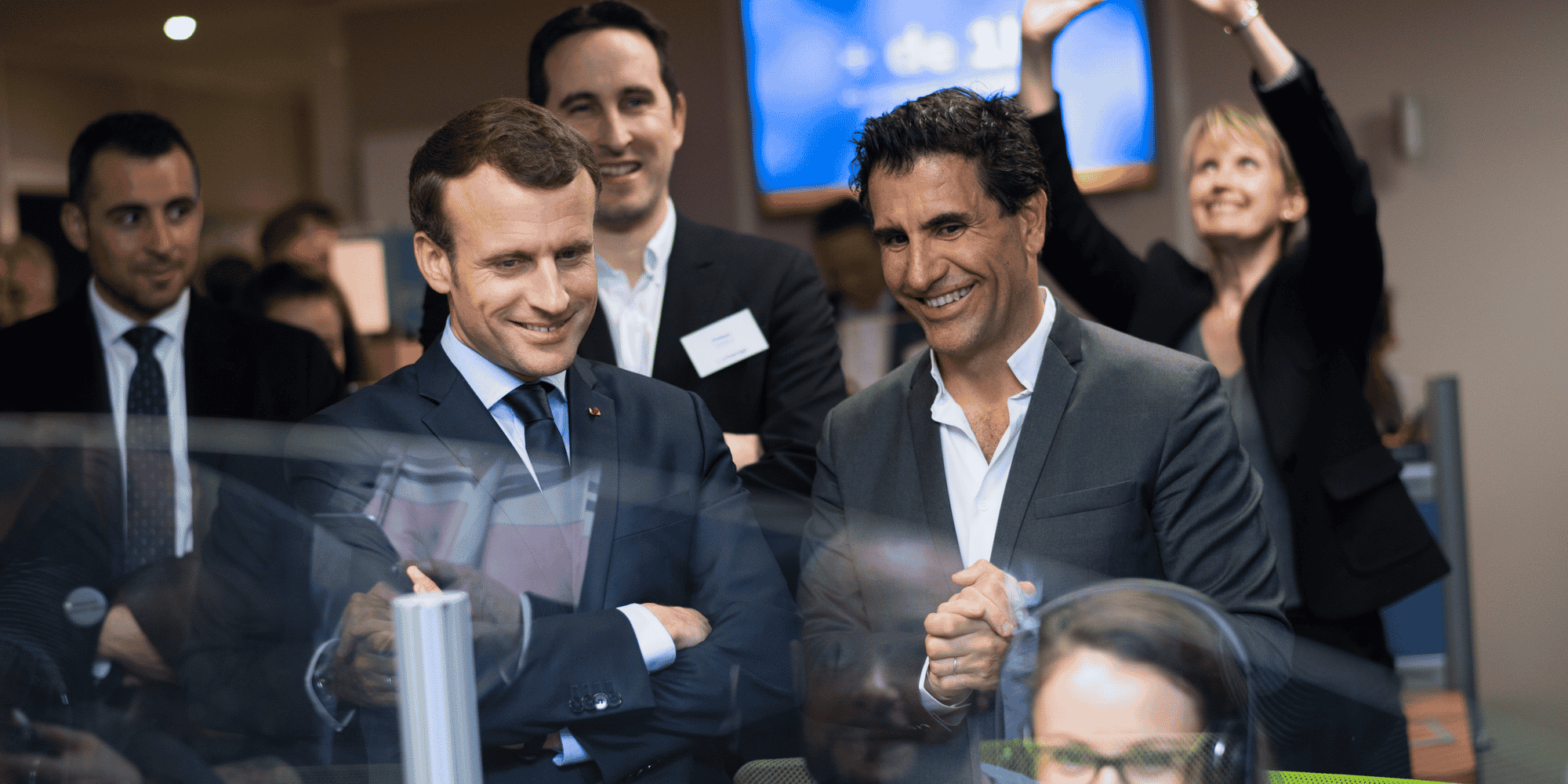 Emmanuel Macron chez JeChange à Agen