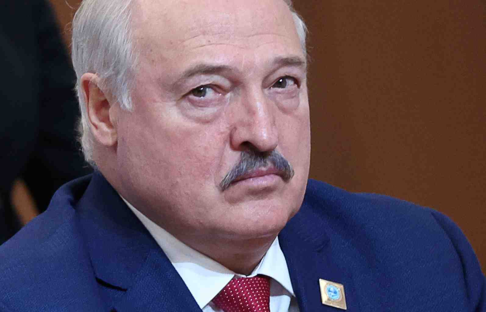 Le president bielorusse loukachenko lors du sommet de l'organisation de cooperation de shanghai a astana