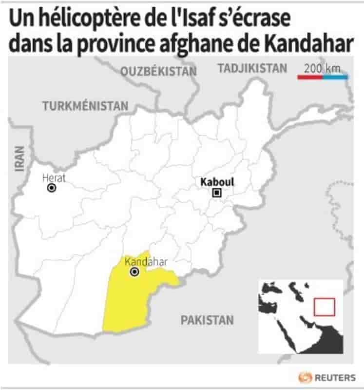 Un hélicoptère de l'Isaf s'écrase en Afghanistan, cinq morts