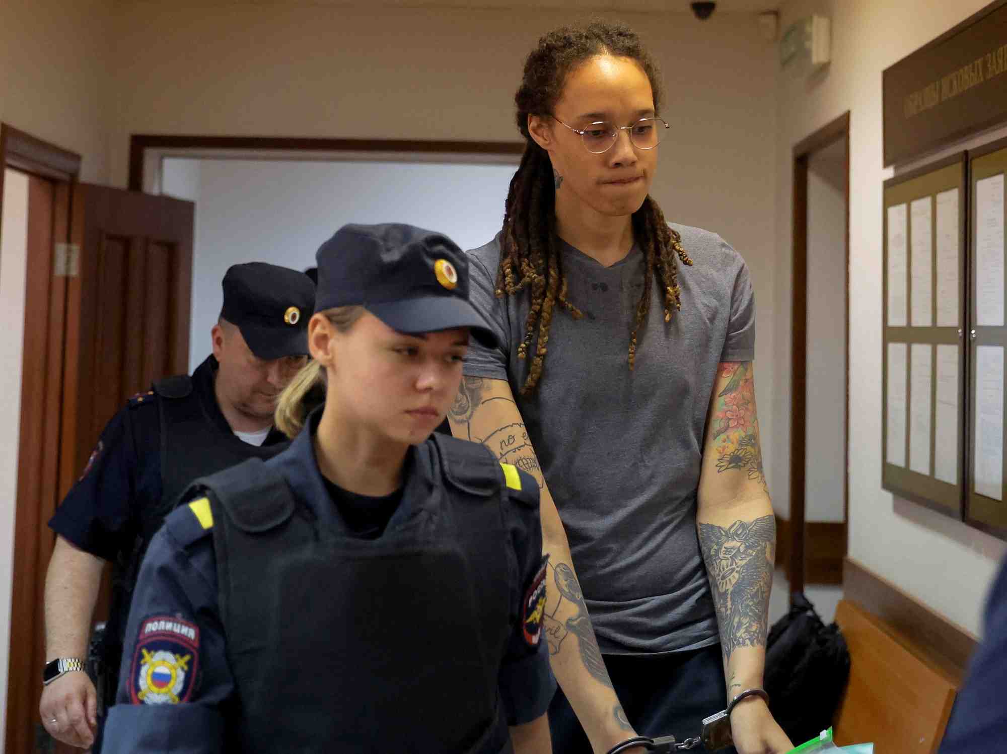 Neuf ans et demi de prison requis contre brittney griner en russie