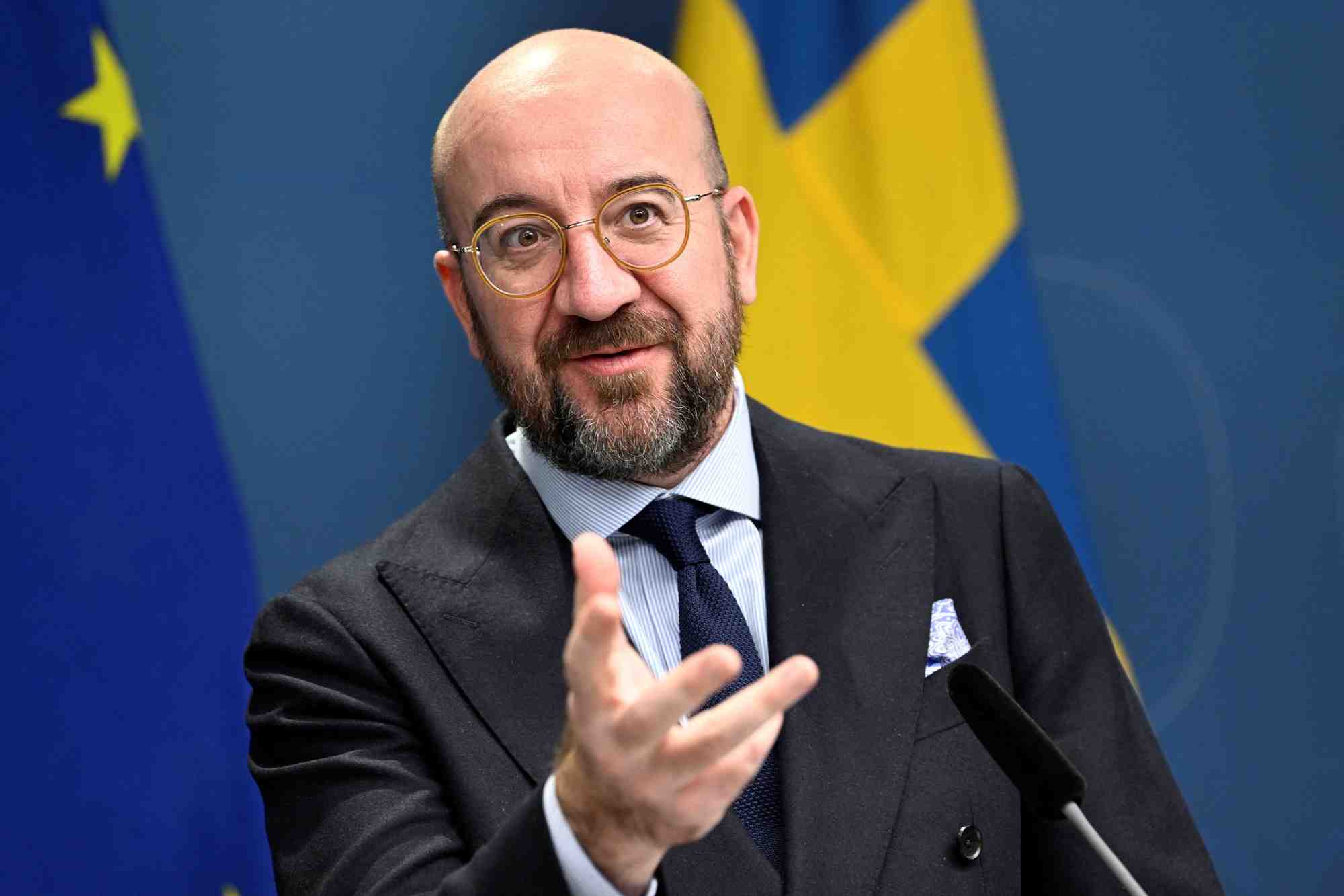 Photo du president du conseil europeen charles michel