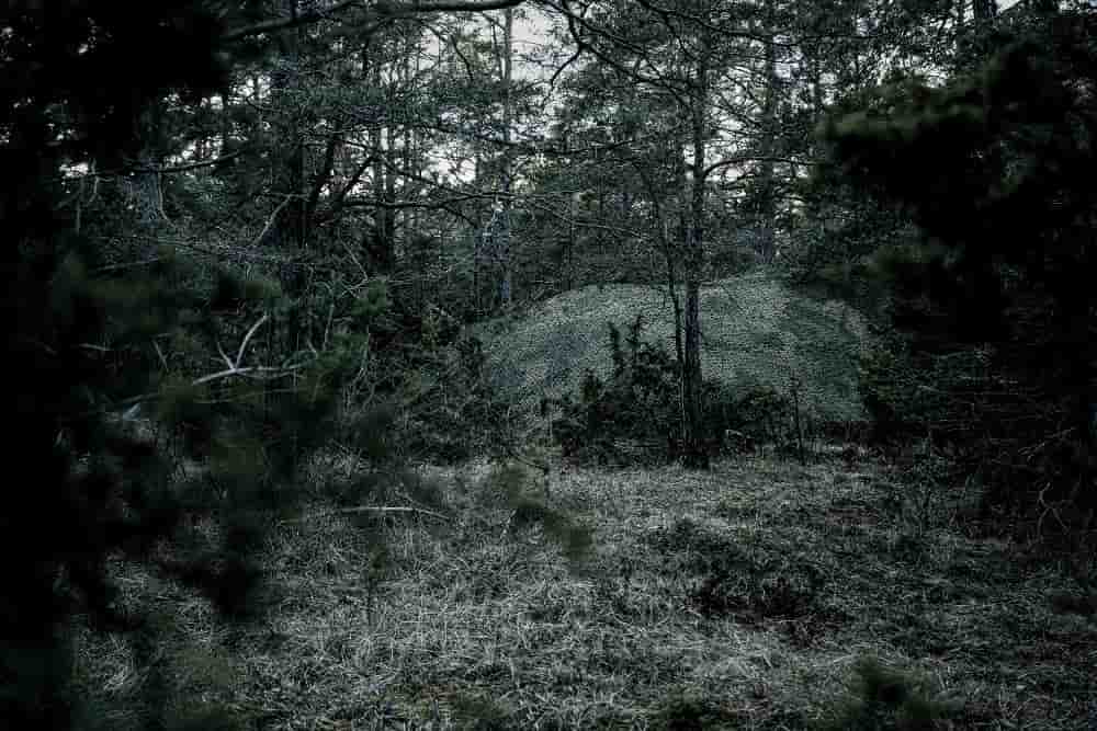 Les filets de caouflage de Saab vont améliorer « la discrétion des objets protégés en masquant leur signature visible, infrarouge et radar afin qu'ils se fondent mieux dans l'environnement ».