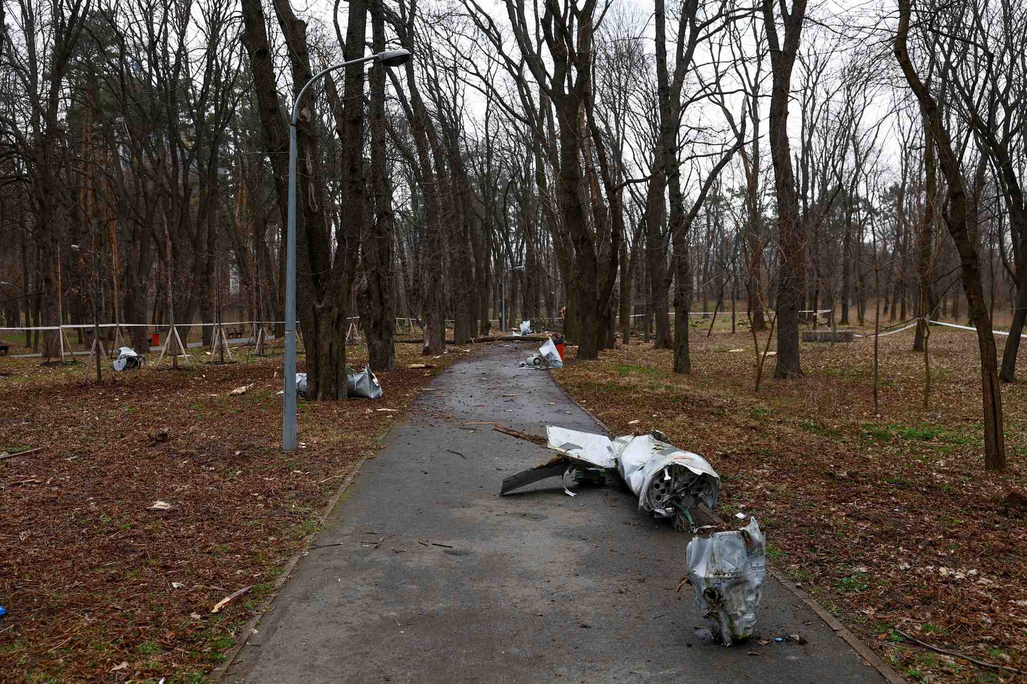 Consequences d'un tir de missile russe a kiev