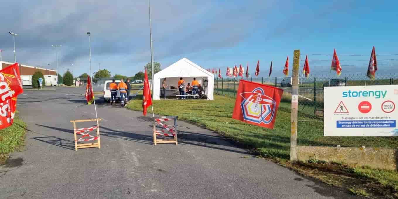 Les grévistes prévoient de filtrer l'accès au site de stockage Storengy de Gournay (Oise) aux entreprises prestataires. C'est le seul site de Storengy à stocker du gaz B.