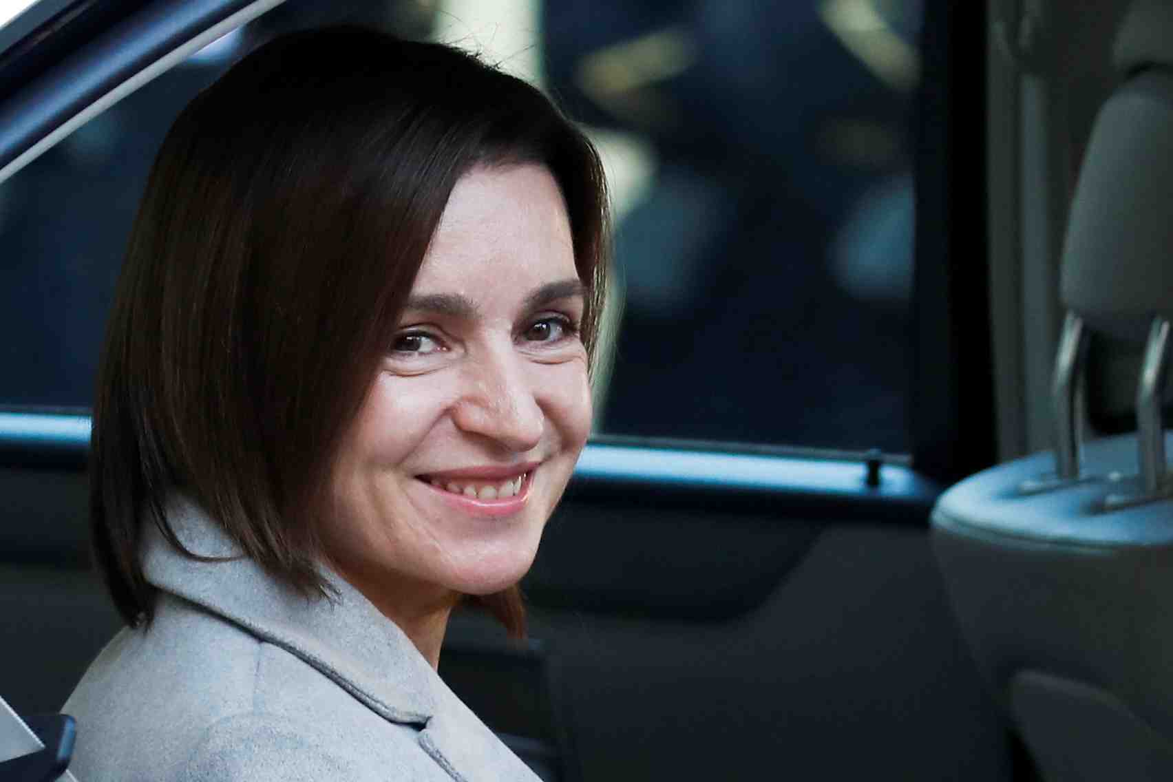 La presidente de la moldavie, maia sandu, a paris