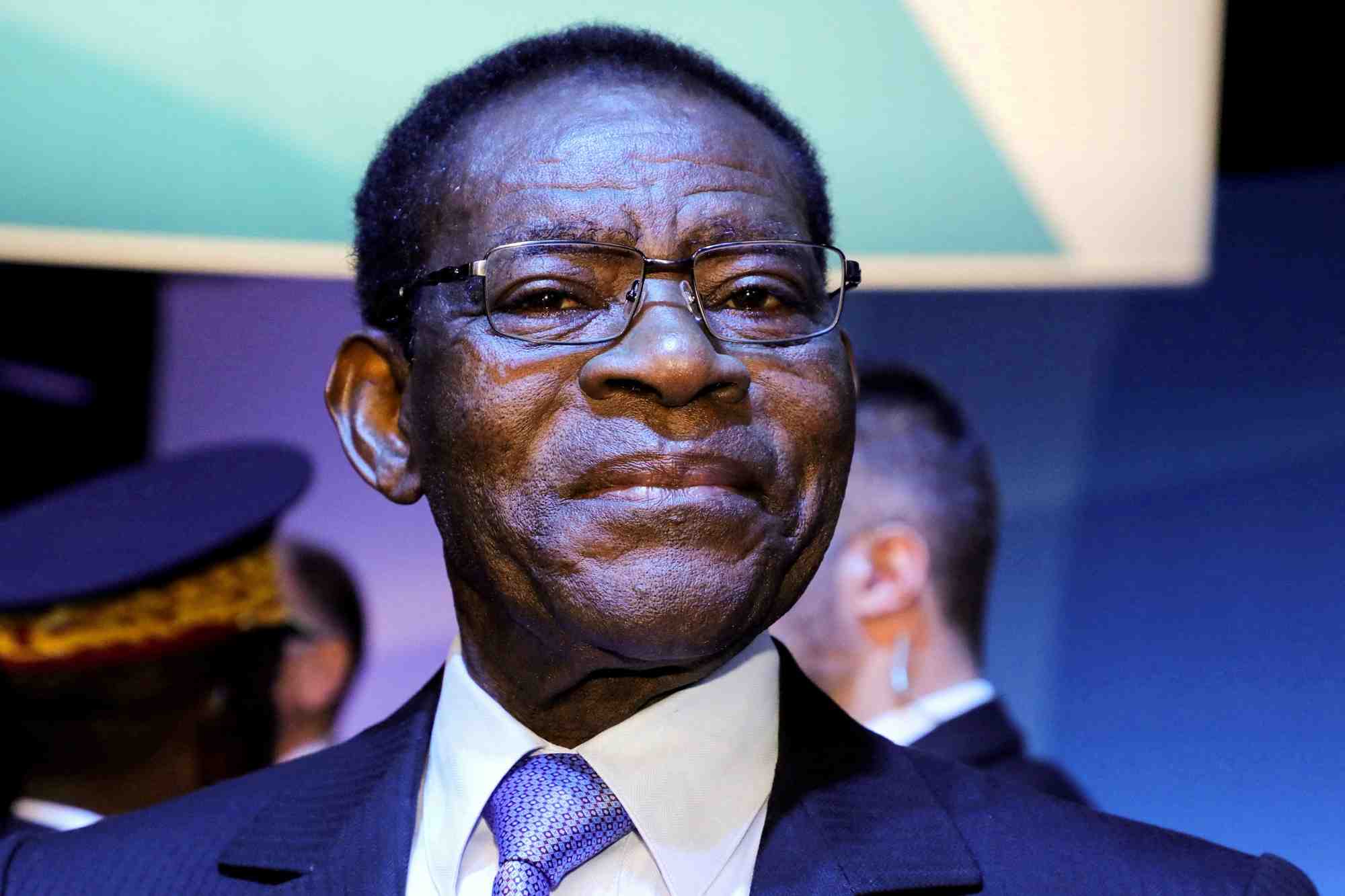 Le president equato-guineen teodoro obiang nguema mbasogo, a paris