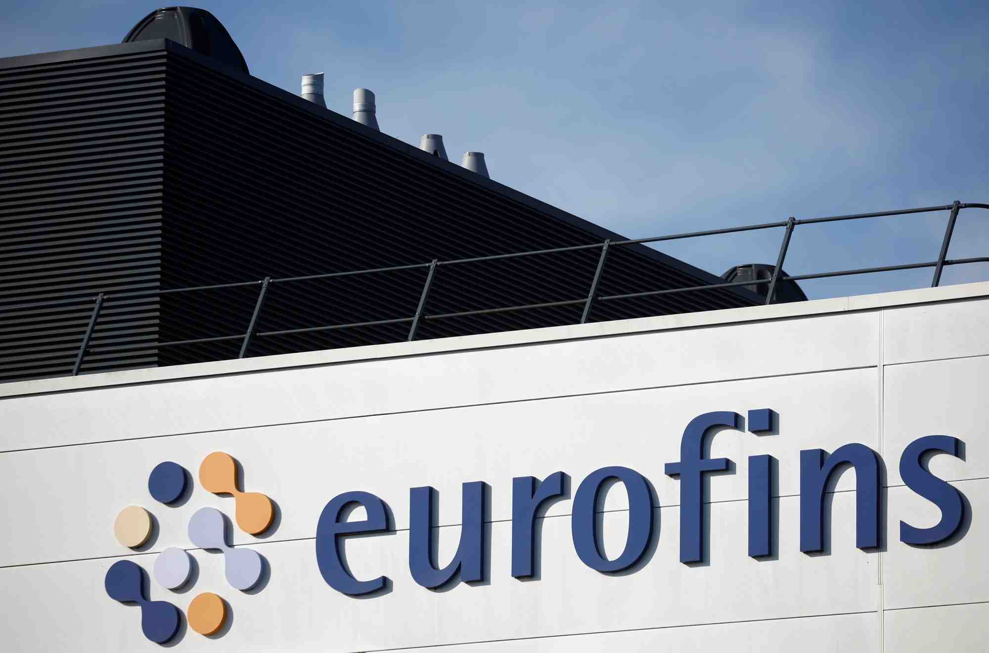 Le logo d'eurofins scientific