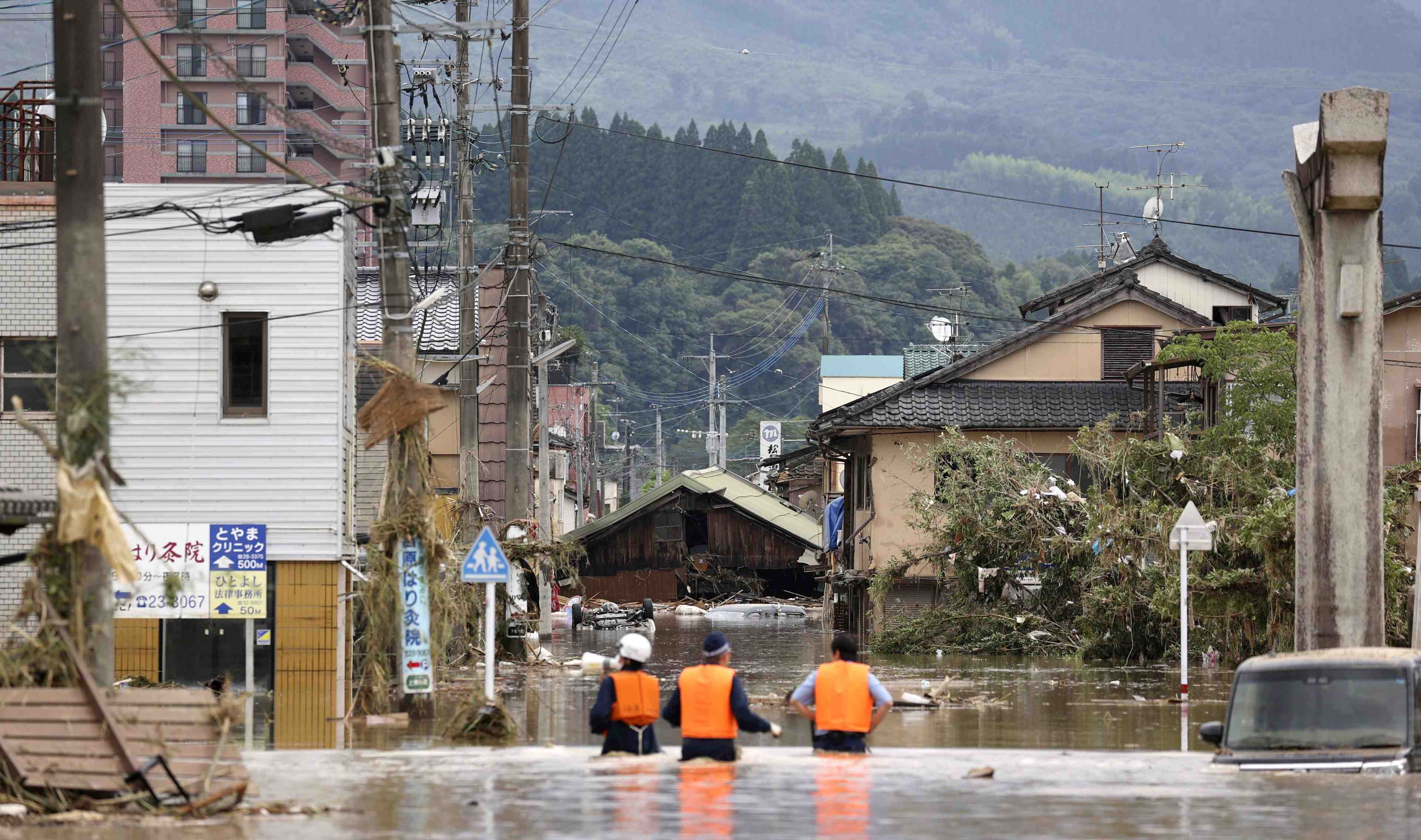 Le japon se prepare a de nouvelles pluies dans le sud