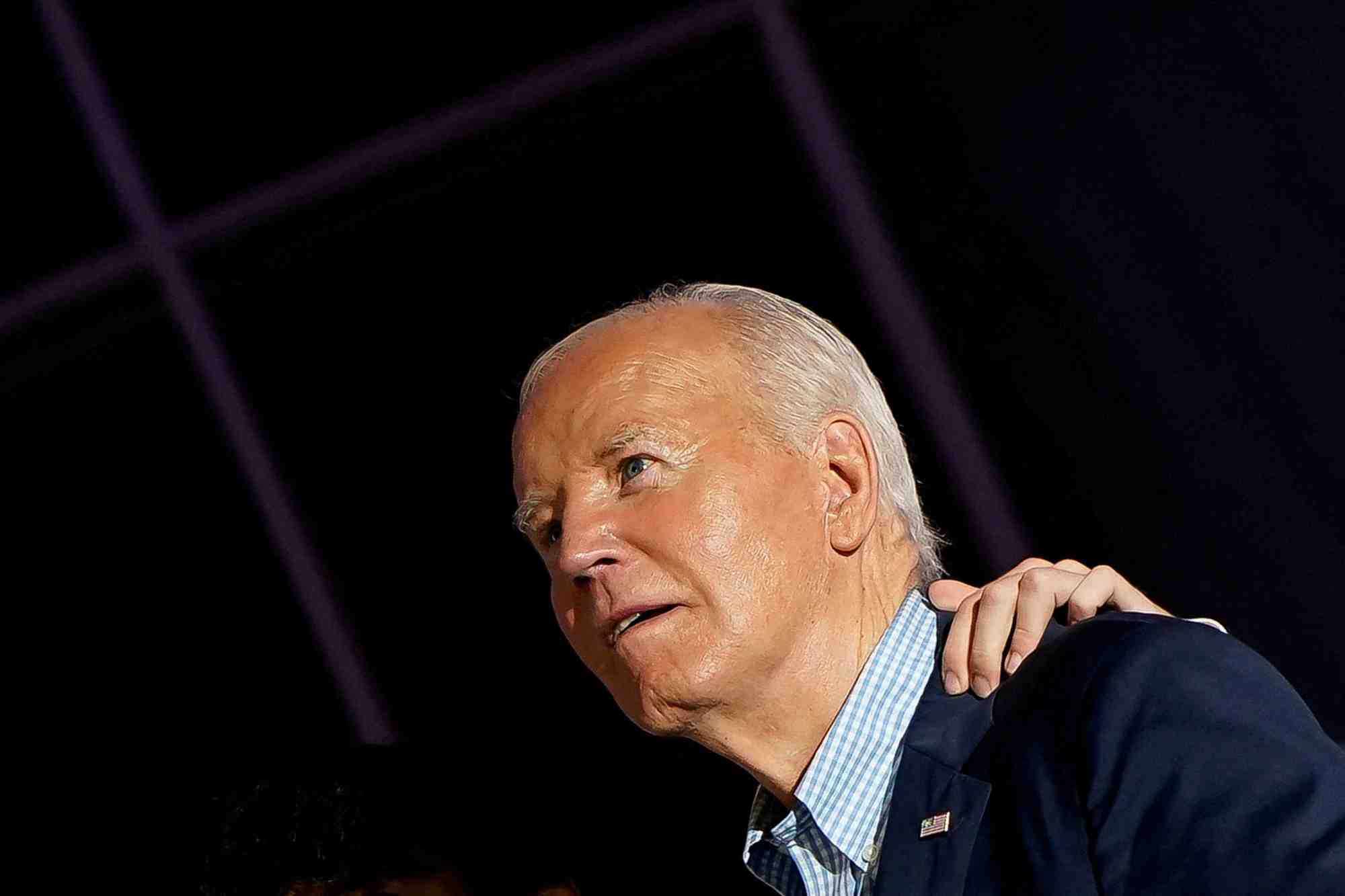 Joe biden lors d'une celebration du jour de l'independance a washington, etats-unis