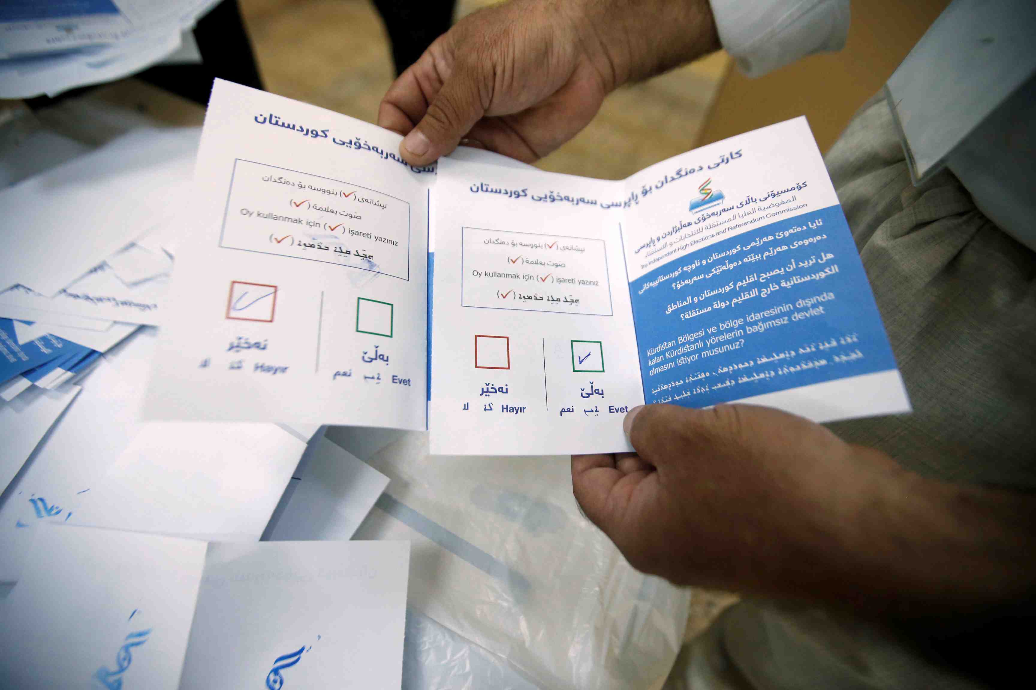 Forte participation au referendum du kurdistan irakien