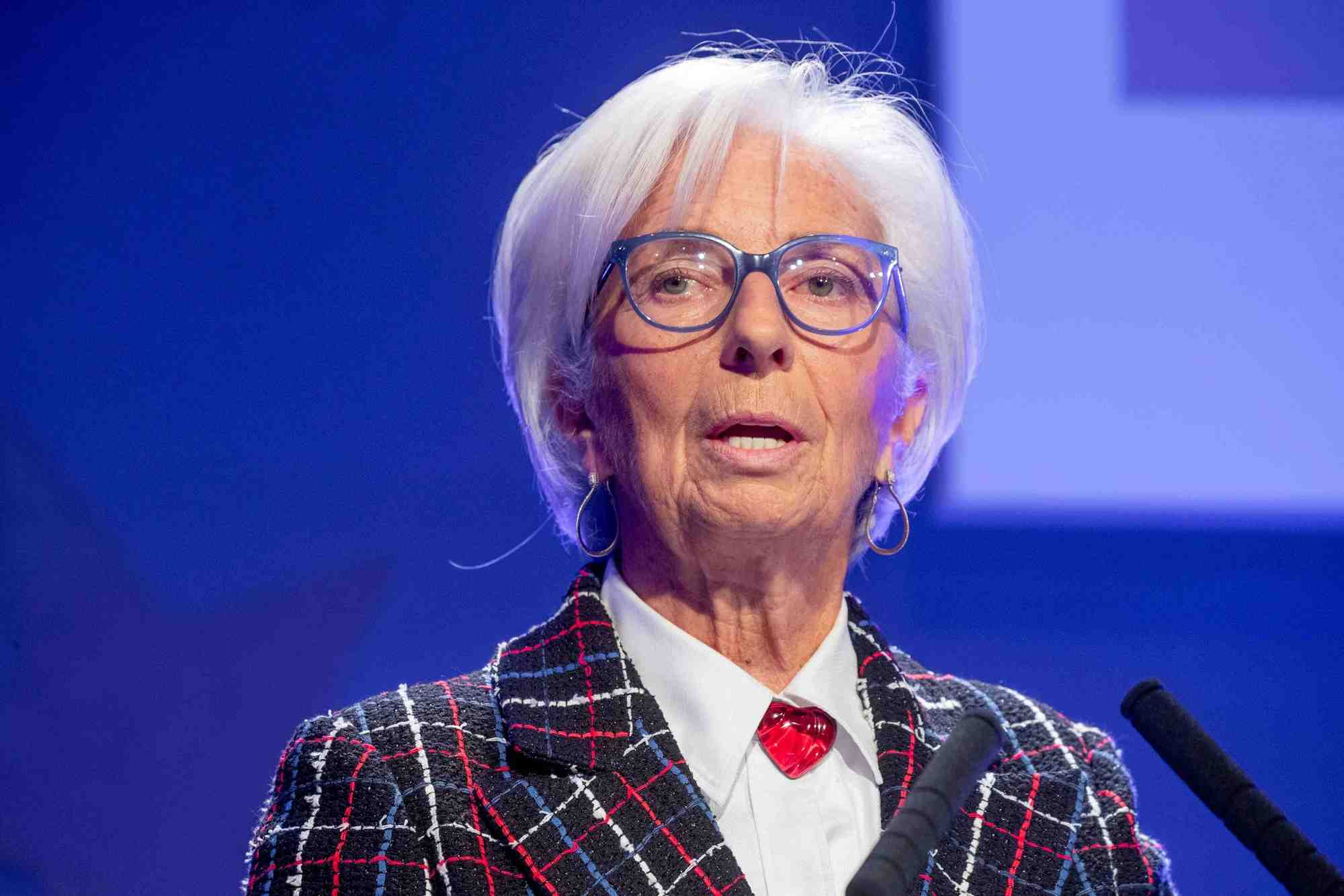 Christine Lagarde, présidente de la BCE, lance un cri d'alarme lors du congrès bancaire européen à Francfort ce vendredi.