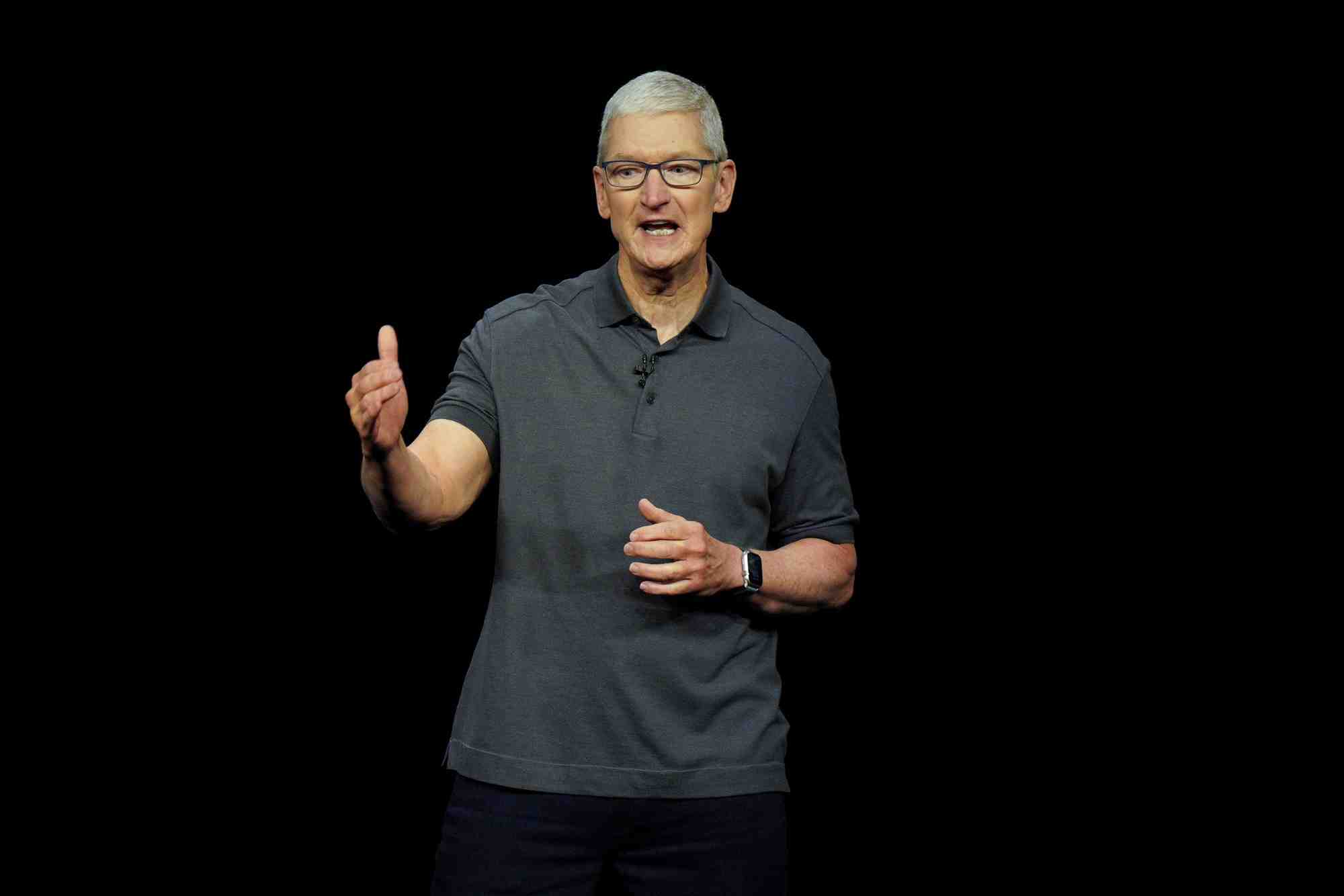 Photo du directeur general d'apple tim cook