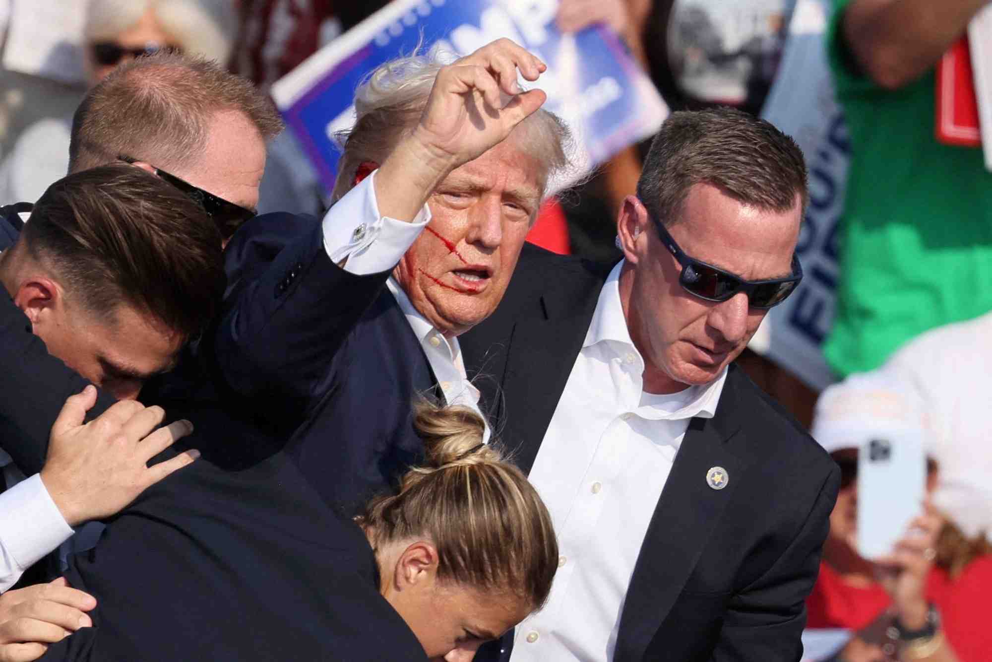 Le candidat republicain a la presidence, donald trump, tient un meeting de campagne a butler