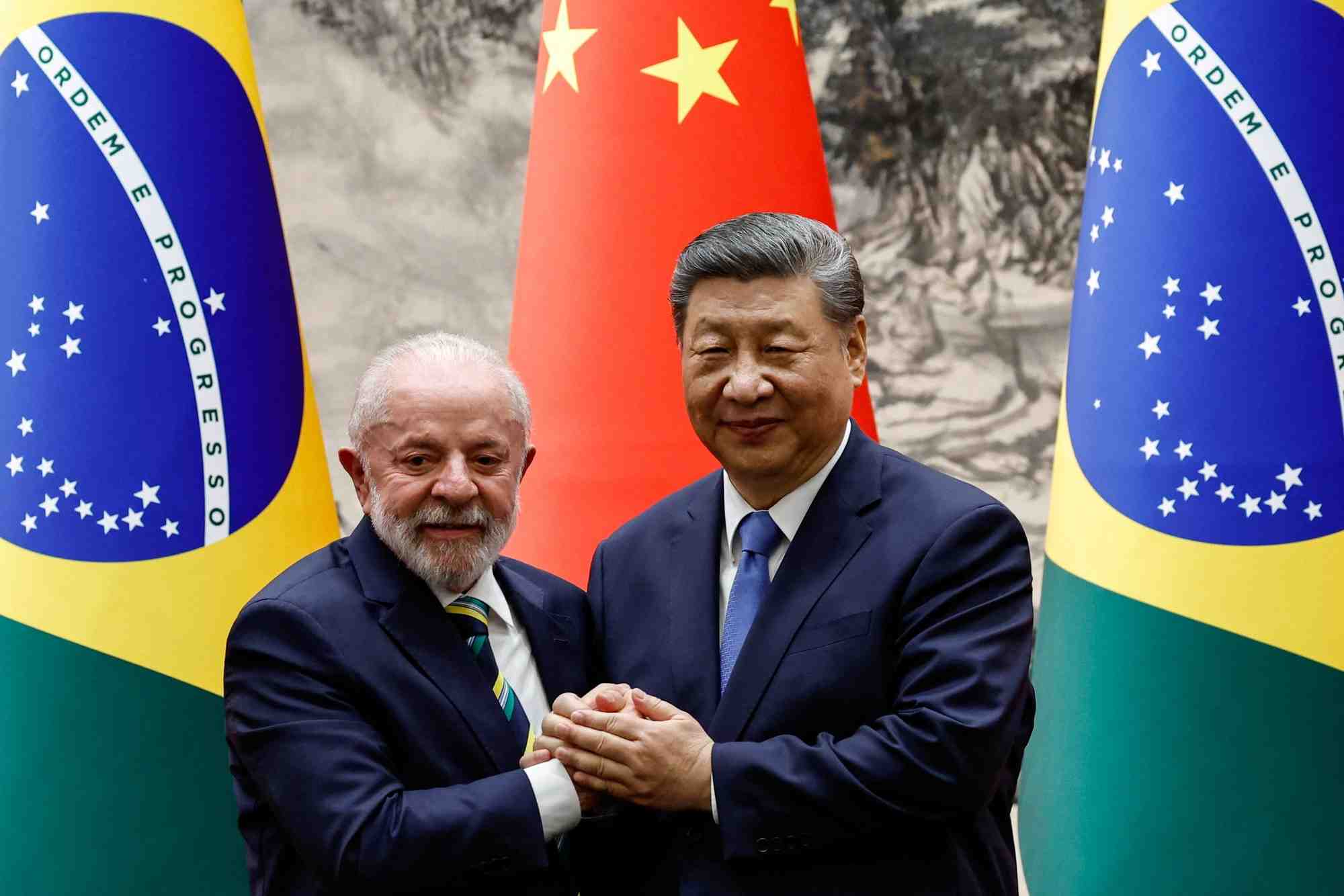 Le président chinois, Xi Jinping, rencontre le président brésilien, Luiz Inacio Lula da Silva, à Pékin (photo d’illustration).