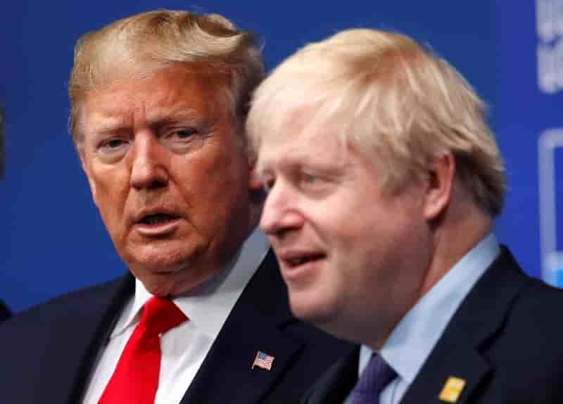 Entretien trump-johnson sur la securite des telecoms-maison blanche