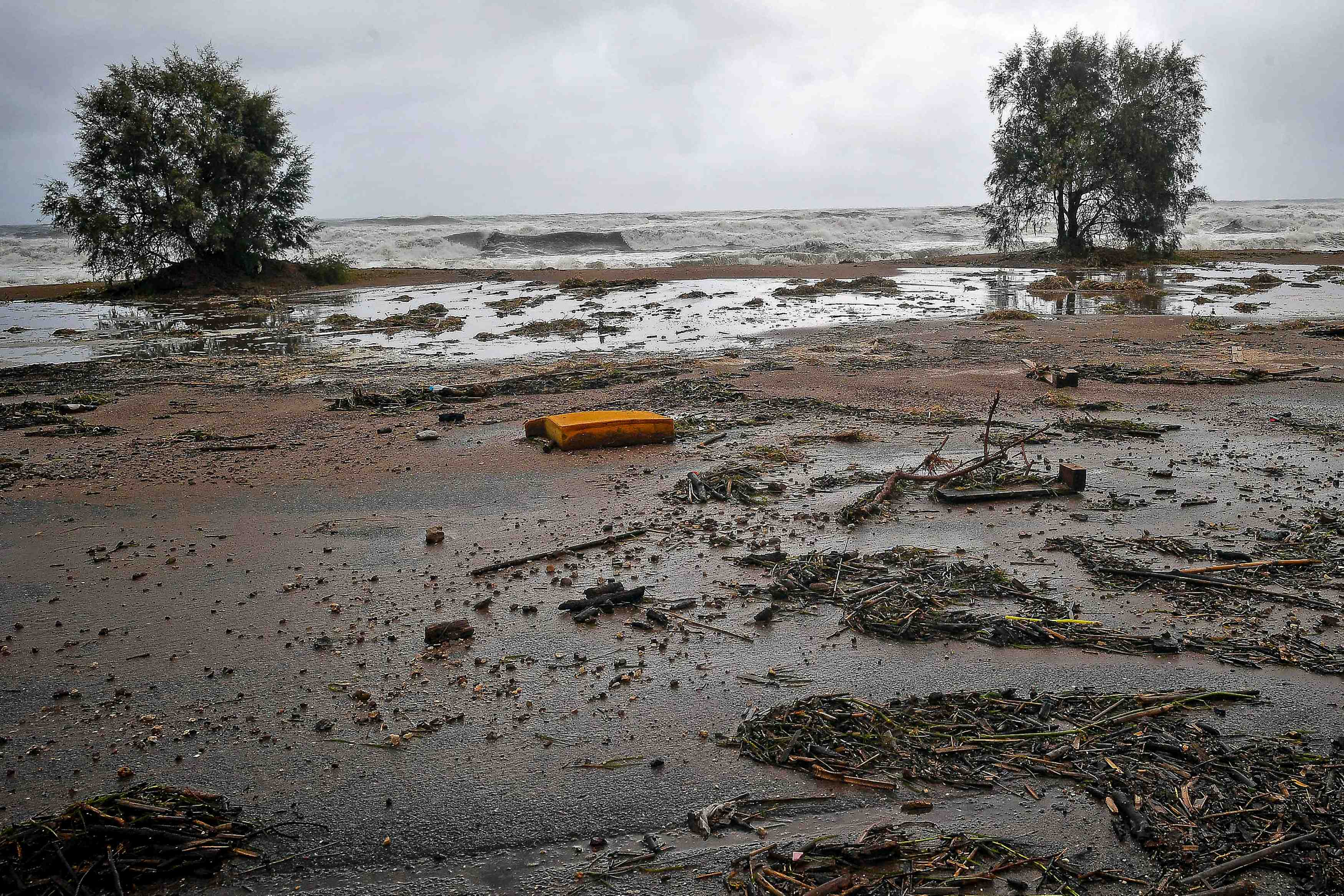 Un cyclone mediterraneen balaie la grece