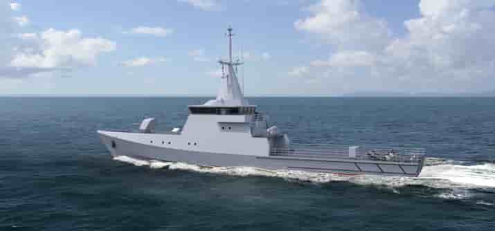L'OPV 50 de Kership (58,2 mètres, 550 tonnes) a pour mission de réaliser des opérations de maintien de l'ordre en mer et d'assurer la surveillance des côtes et des ZEE (Zone économique exclusive)