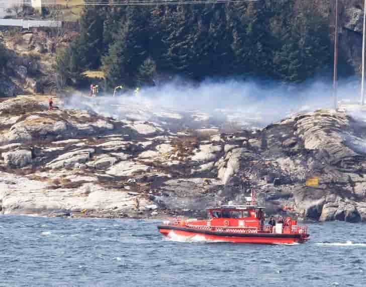 Crash d'un helicoptere en norvege