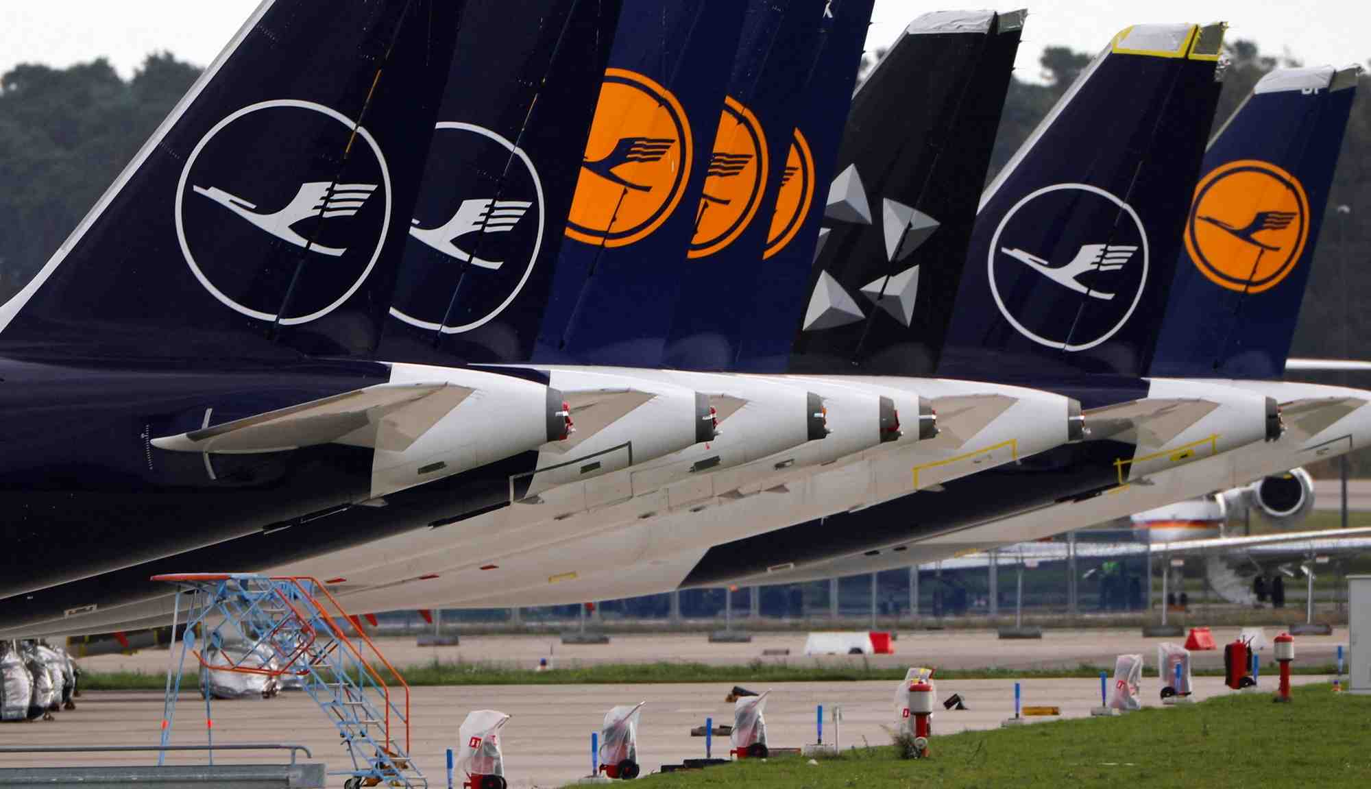 Carsten Spohr, directeur général de Lufthansa, et Remco Steenbergen, directeur financier, se sont réjouis des bons résultats du groupe.