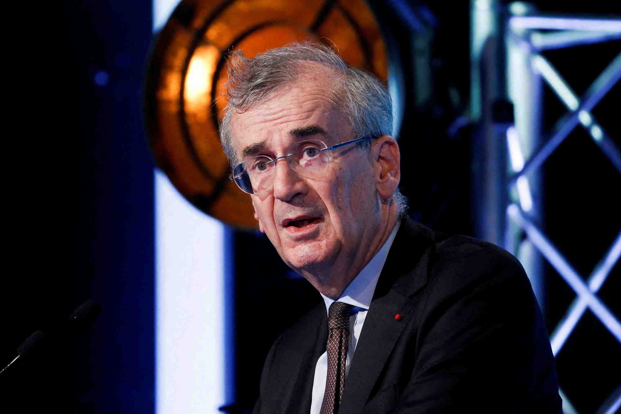 Francois villeroy de galhau, gouverneur de la banque de france, lors du forum financier international europlace de 2022 a paris