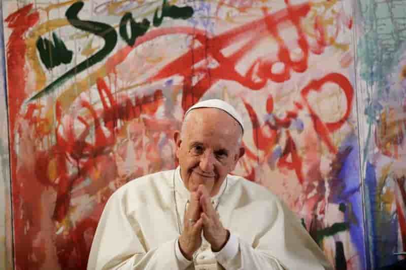 Le pape francois plaide pour une europe unie