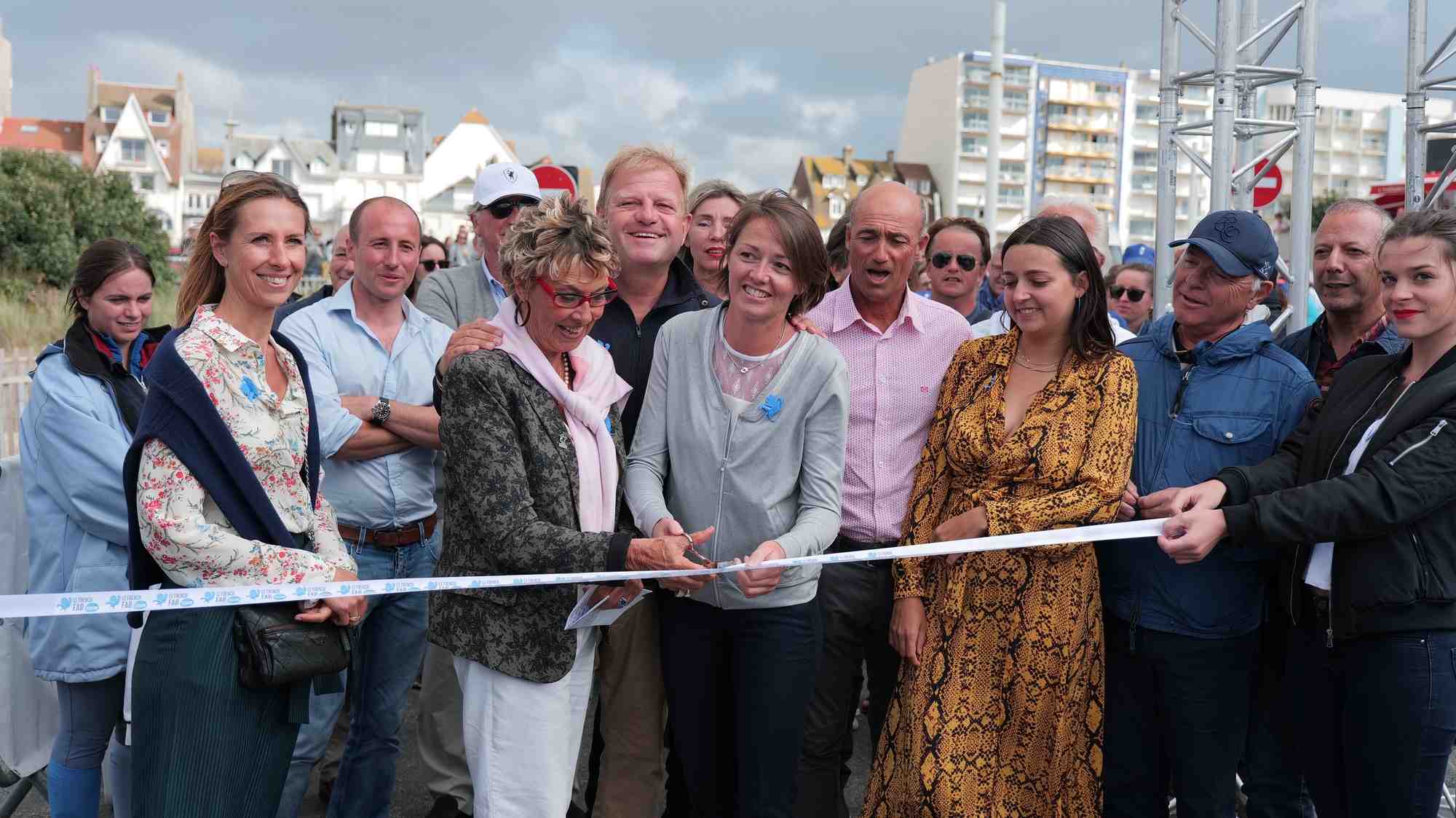 L'inauguration du village de la "fab", le lundi 12 août au Touquet.