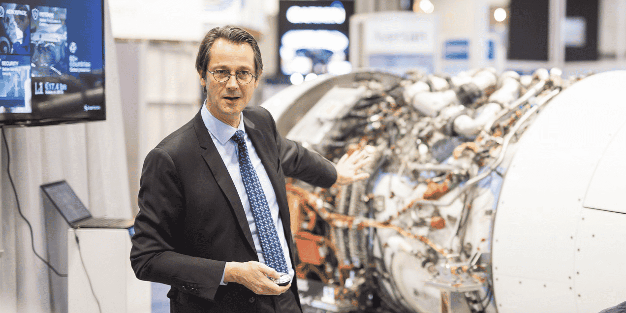 Safran a annulé le versement de son dividende au titre de 2019. En photo : Olivier Andriès choisi pour succéder à Philippe Petitcolin à la tête du groupe, à compter du 1er janvier 2021.