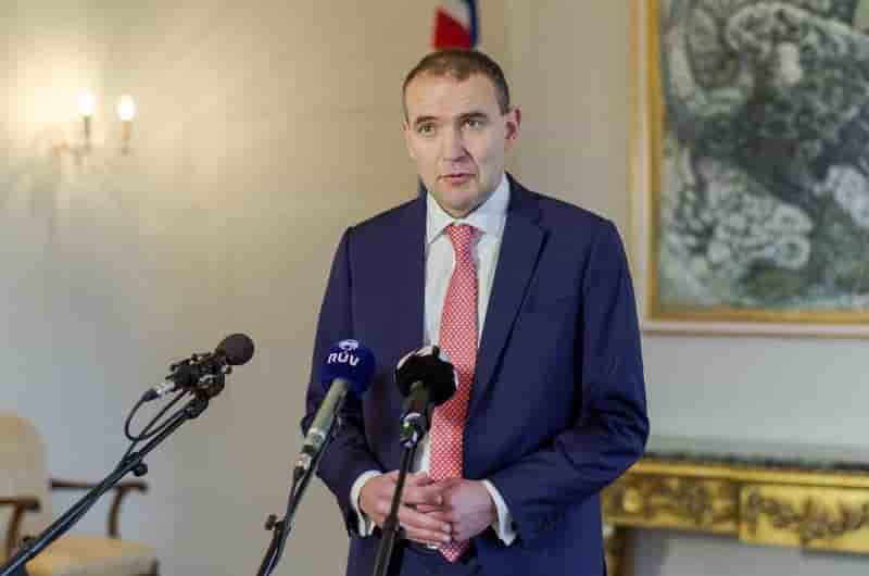 Le president johannesson a mandate le mouvement des verts et de la gauche