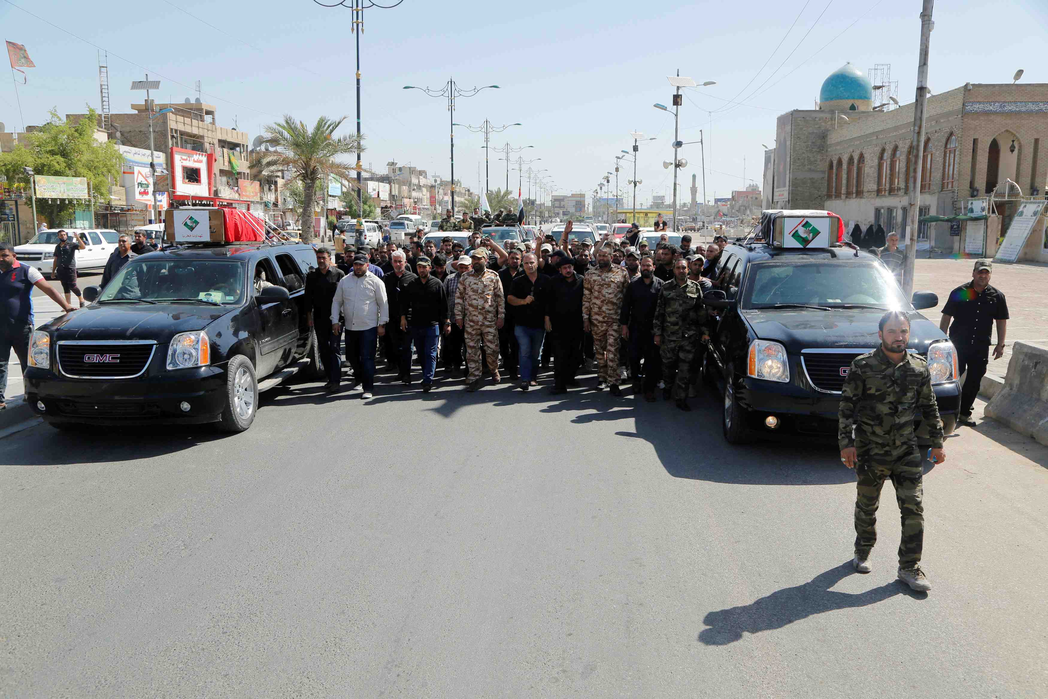 Les heurts dans la "zone verte" de bagdad ont fait quatre morts