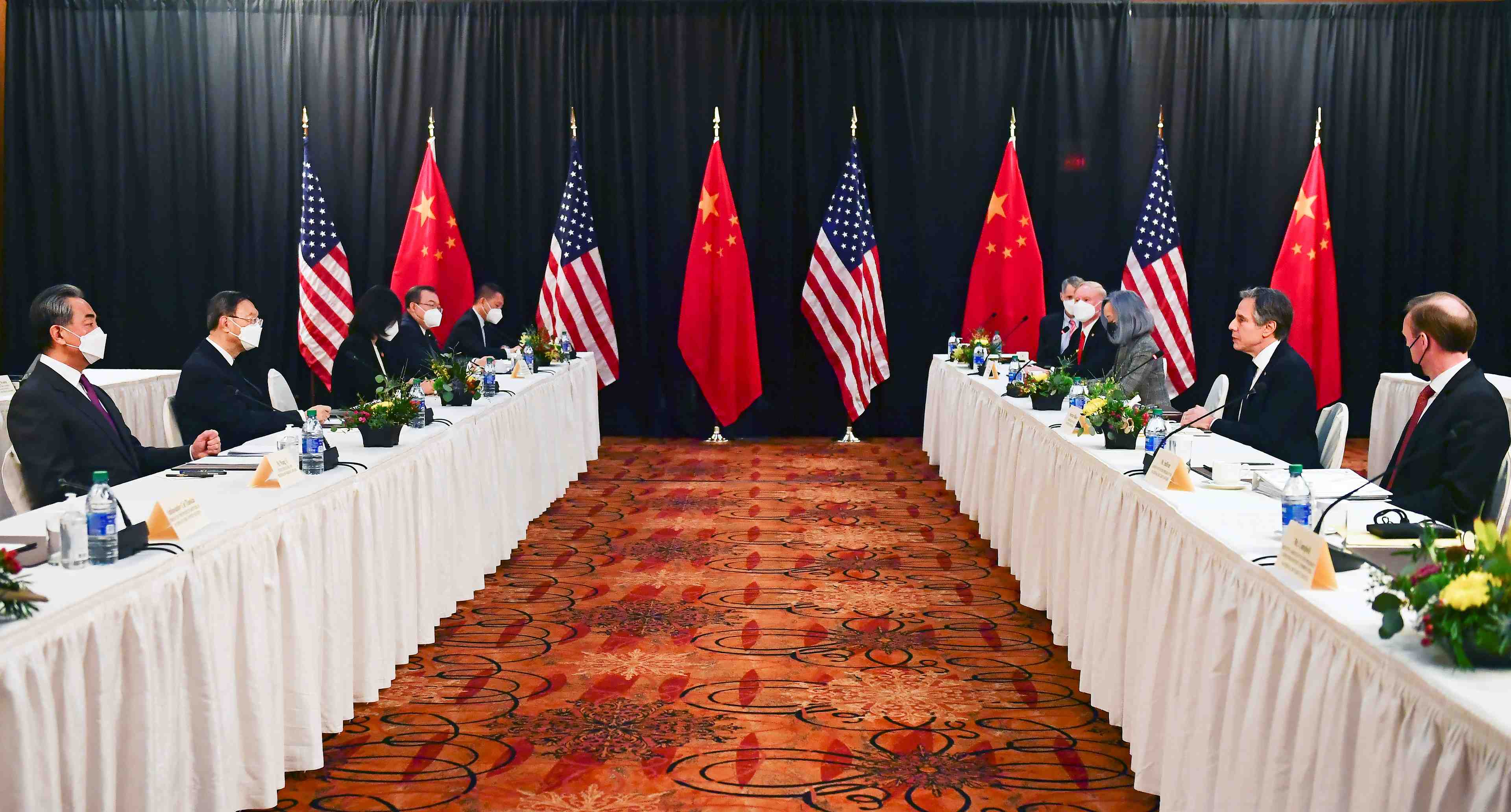 Usa/chine: premiere reunion tendue en alaska