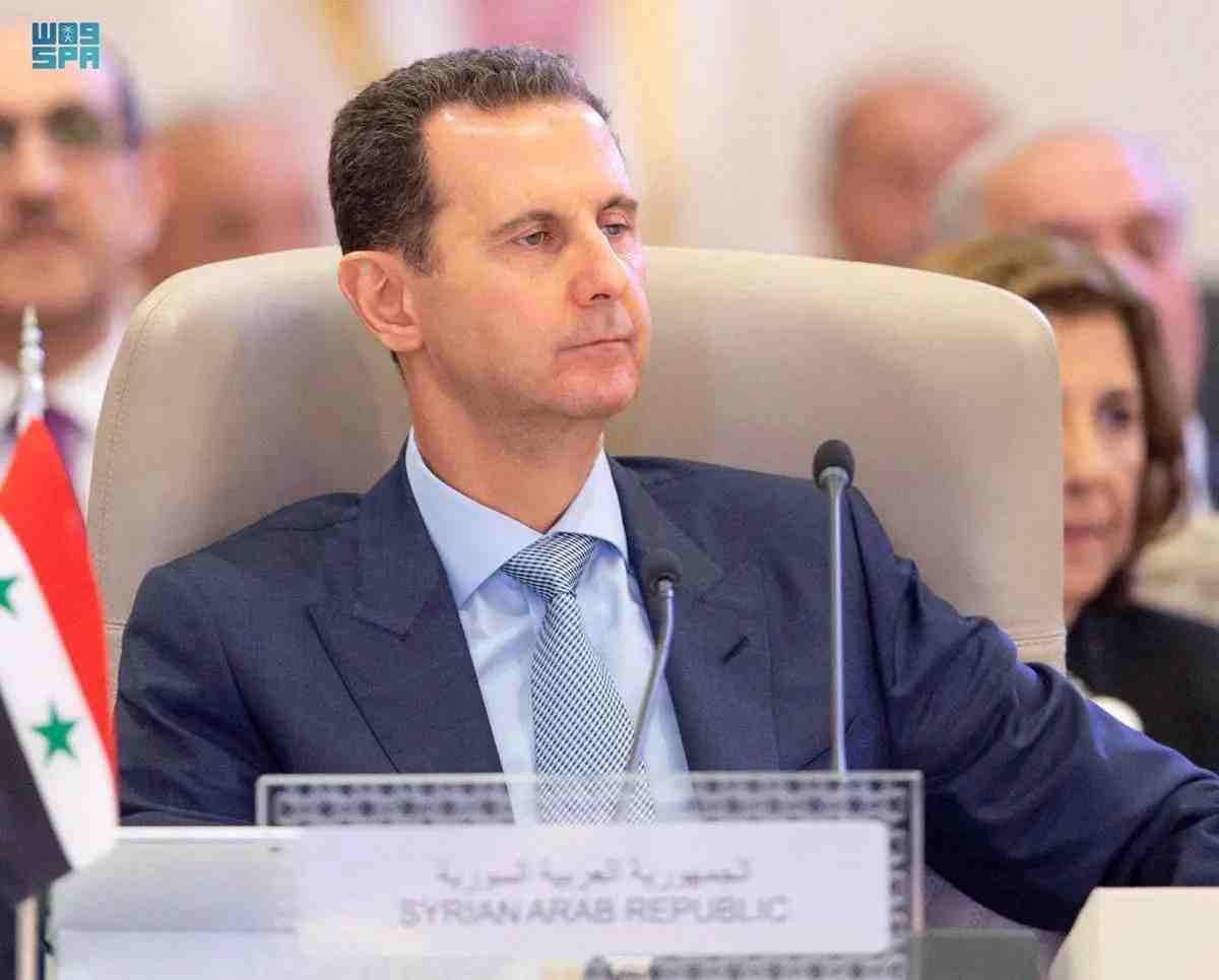 Photo du president syrien bachar al assad lors d'un sommet a djeddah, en arabie saoudite
