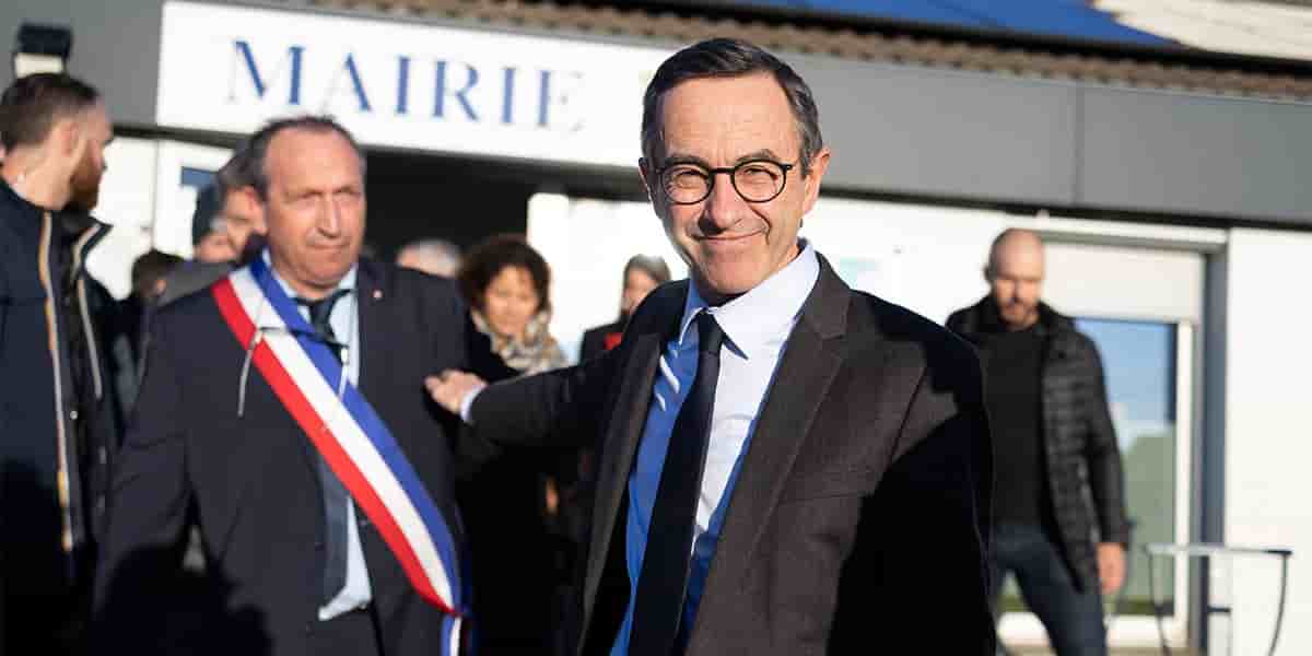 Bruno Retailleau s'est rendu vendredi 29 novembre à Ambleteuse (Pas-de-Calais).