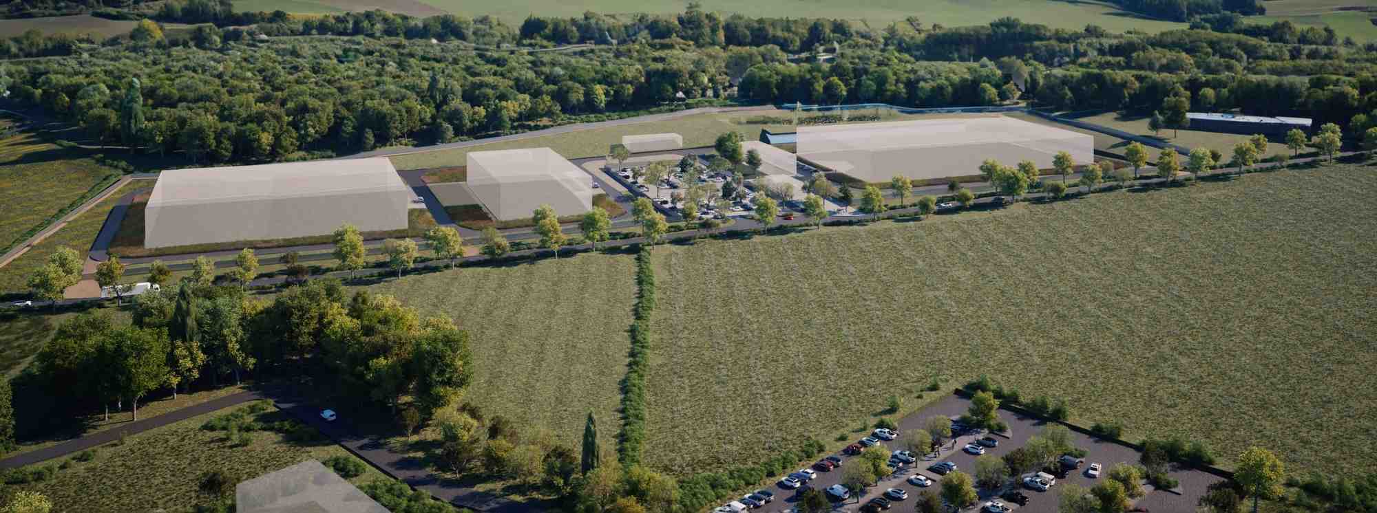 Vue de la future plateforme industrielle de Jimmy au Creusot (Saône-et-Loire)
