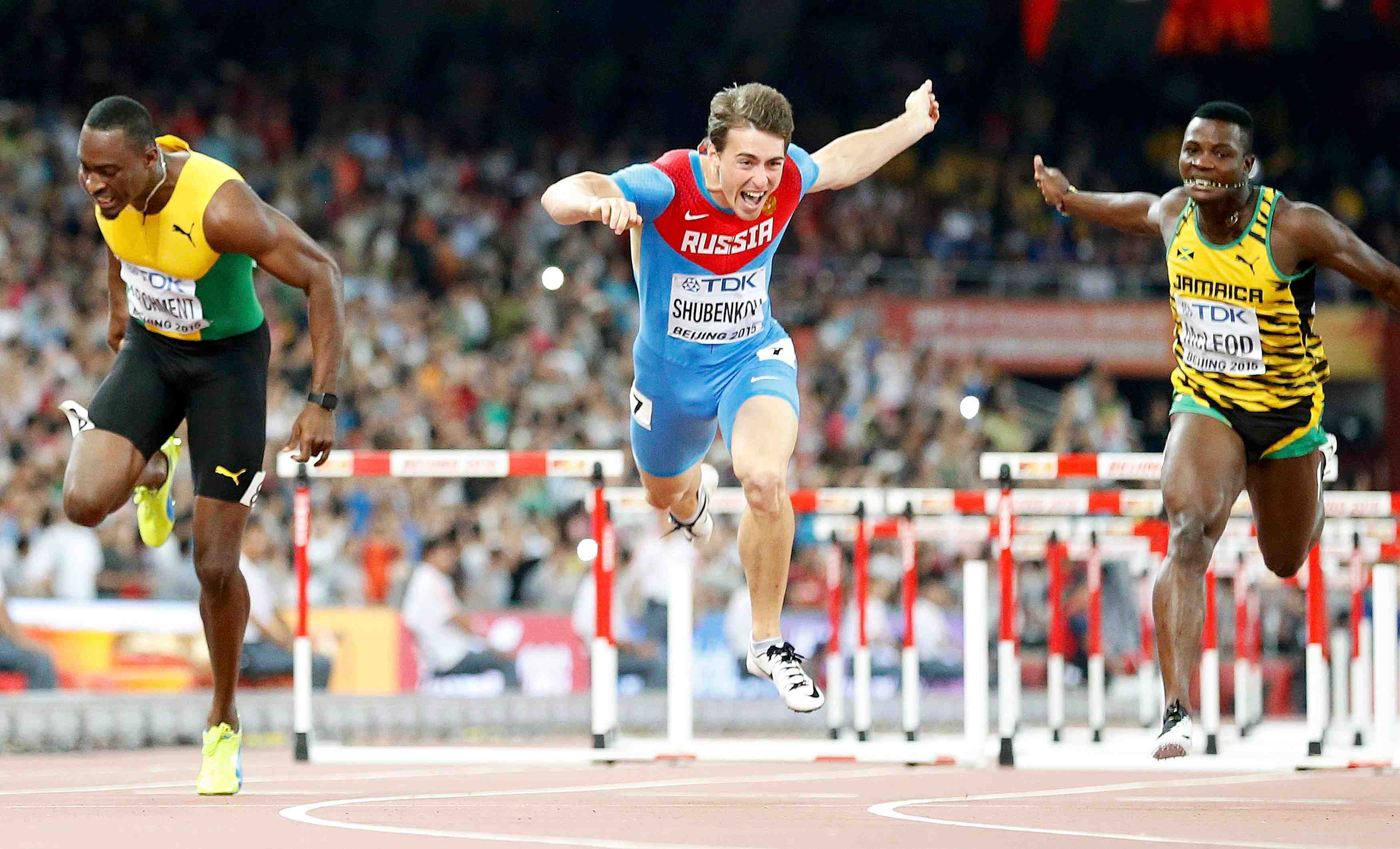 Shubenkov survole le 110m haies a pekin
