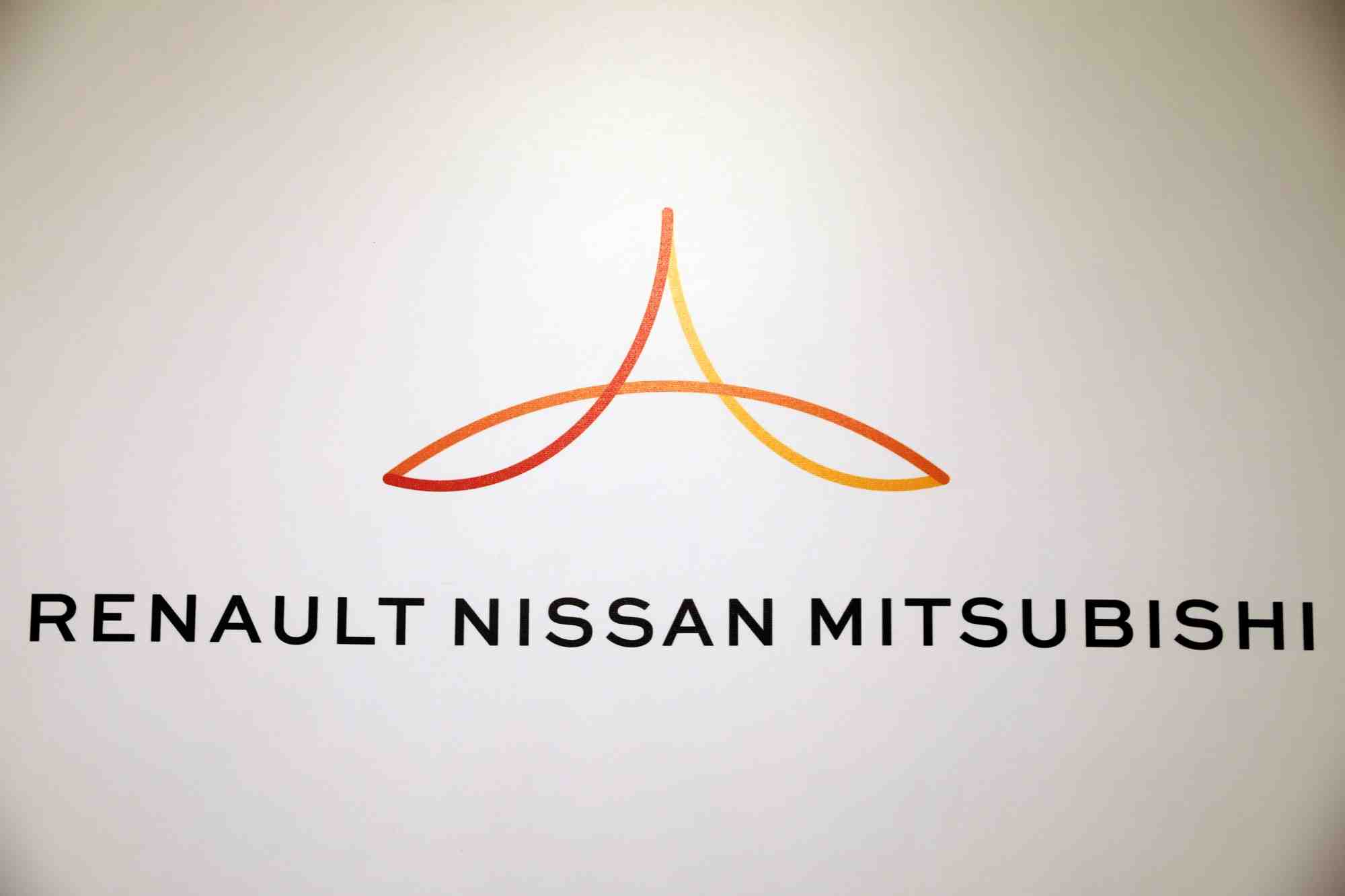 Le logo de l'alliance renault-nissan-mitsubishi