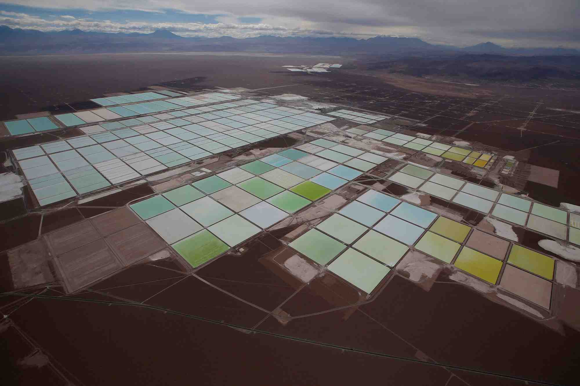 Une mine de lithium au Chili.