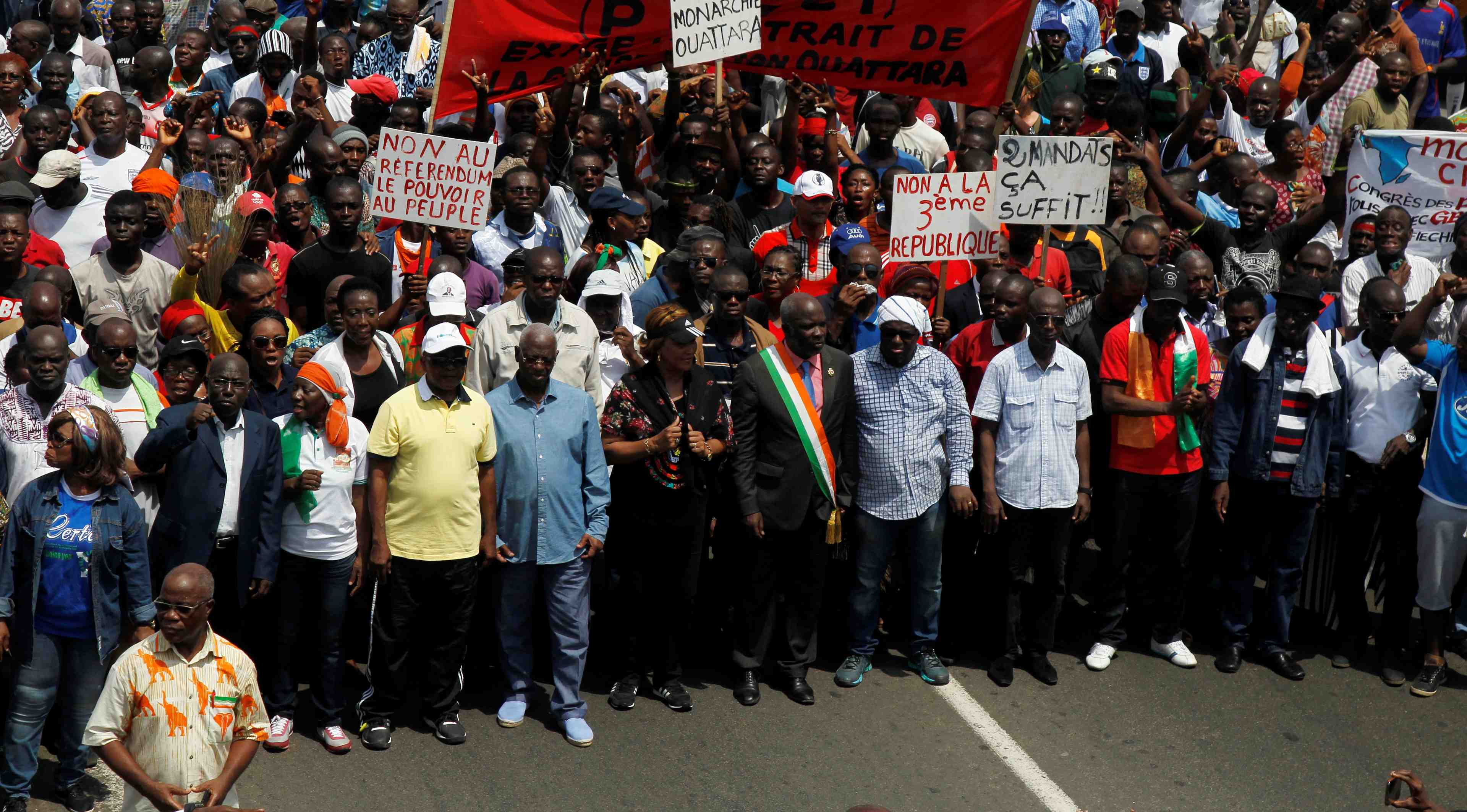 Manifestations Abidjan Côte d'Ivoire marche