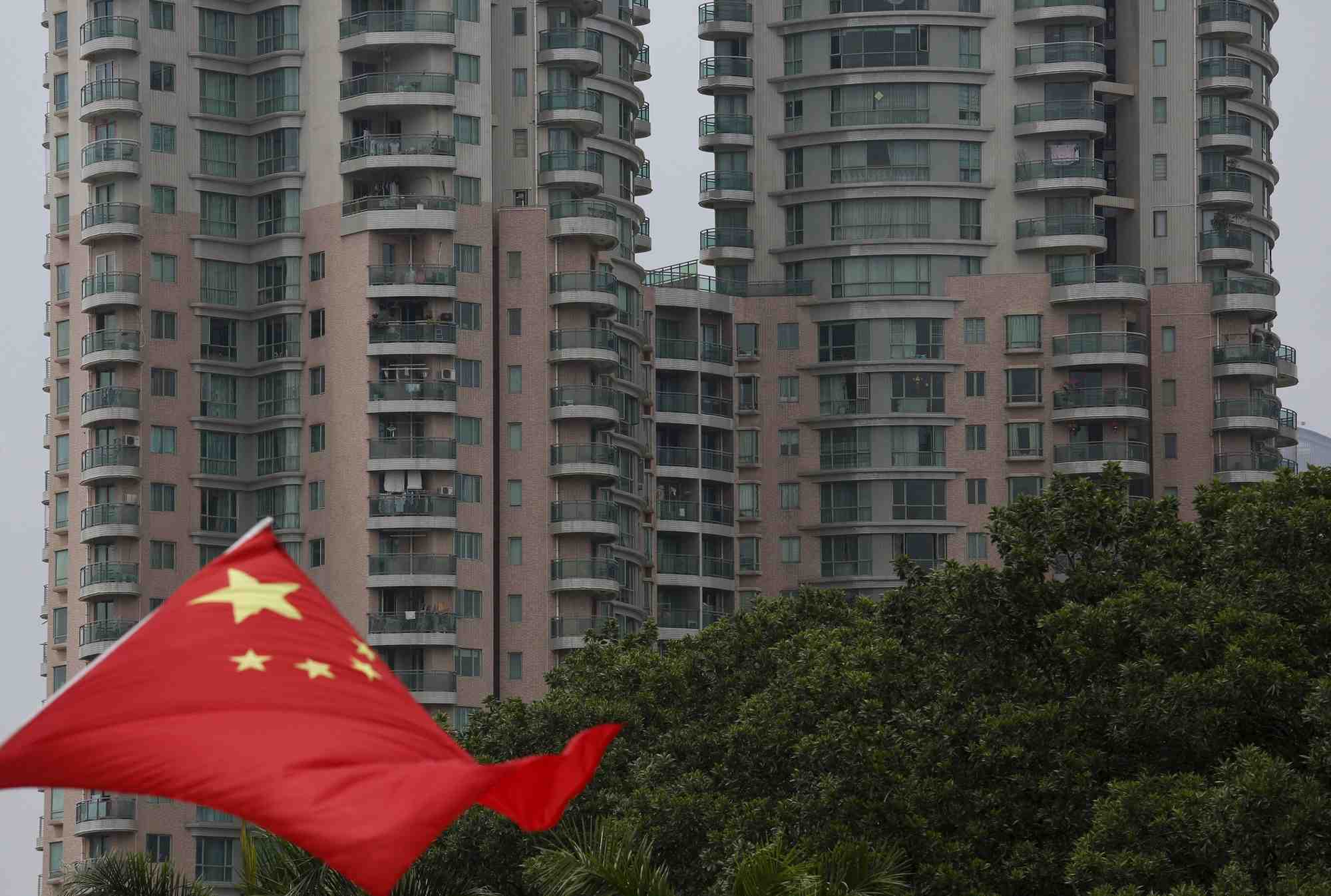 Un drapeau chinois a shenzhen
