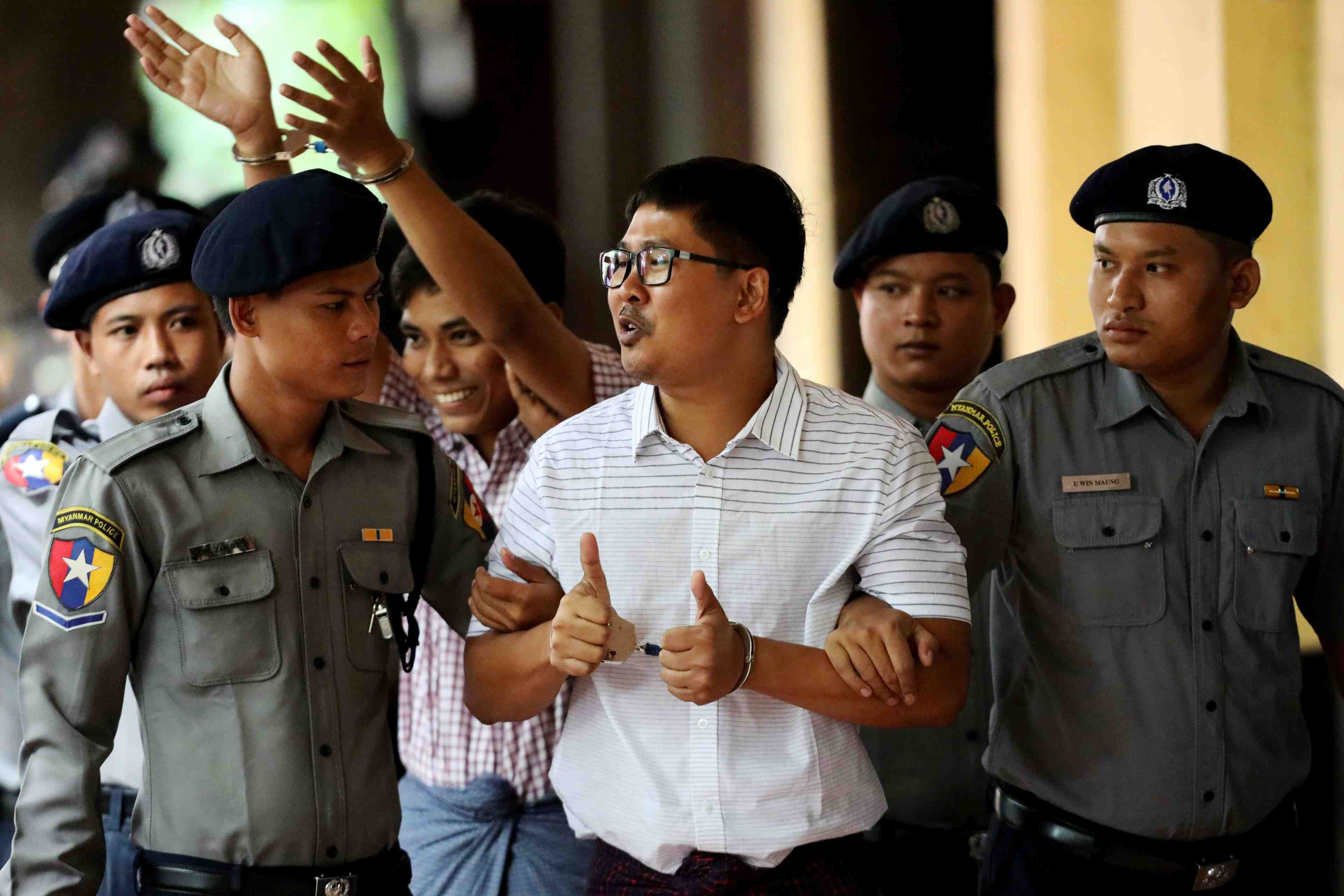 Verdict confirme pour les deux journalistes de reuters en birmanie