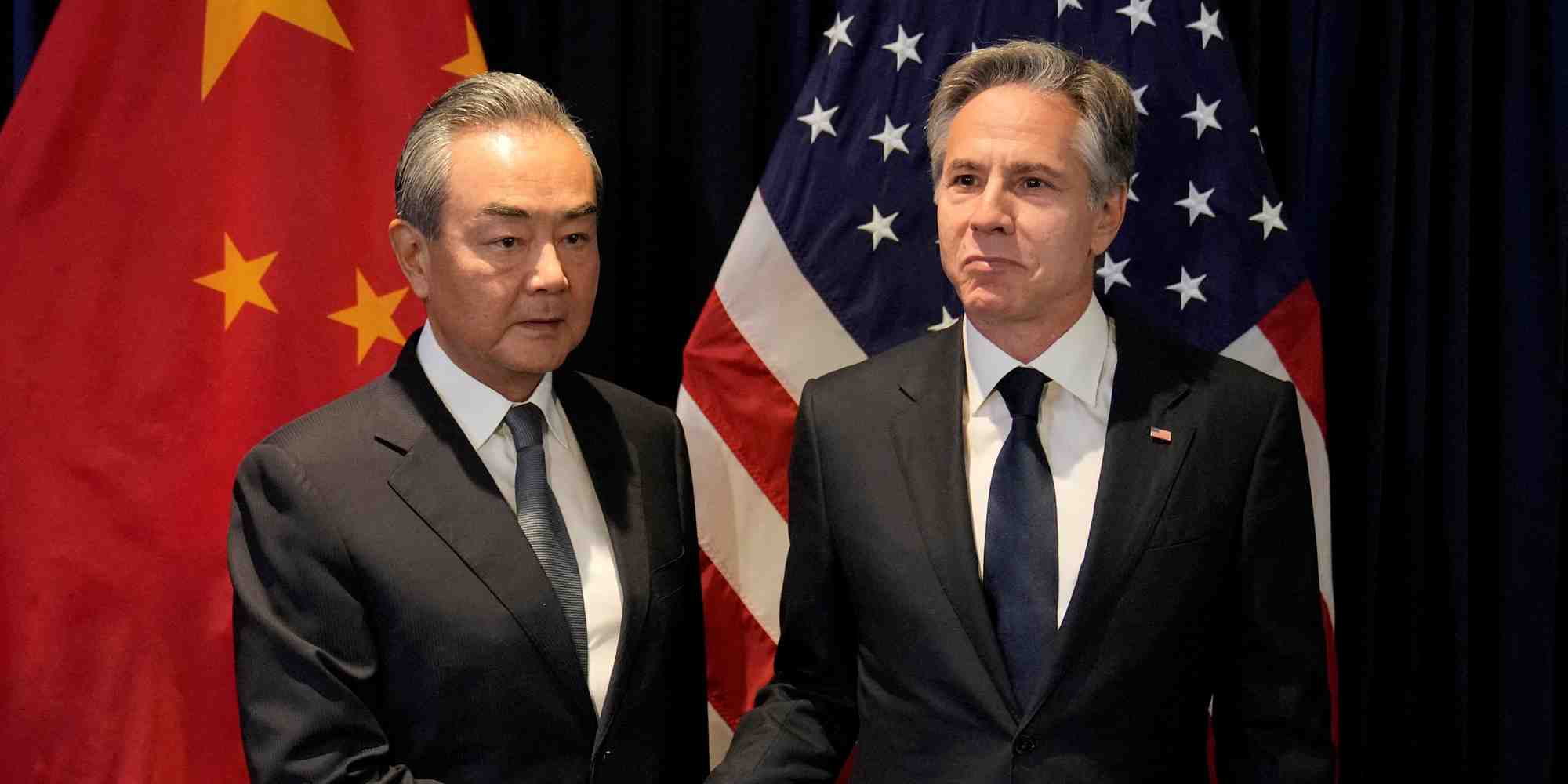 Wang Yi et Antony Blinken lors d'une rencontre à Djakarta en juillet dernier.