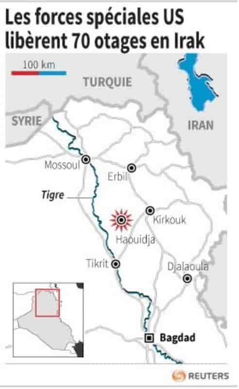 Les forces speciales us liberent 70 otages en irak