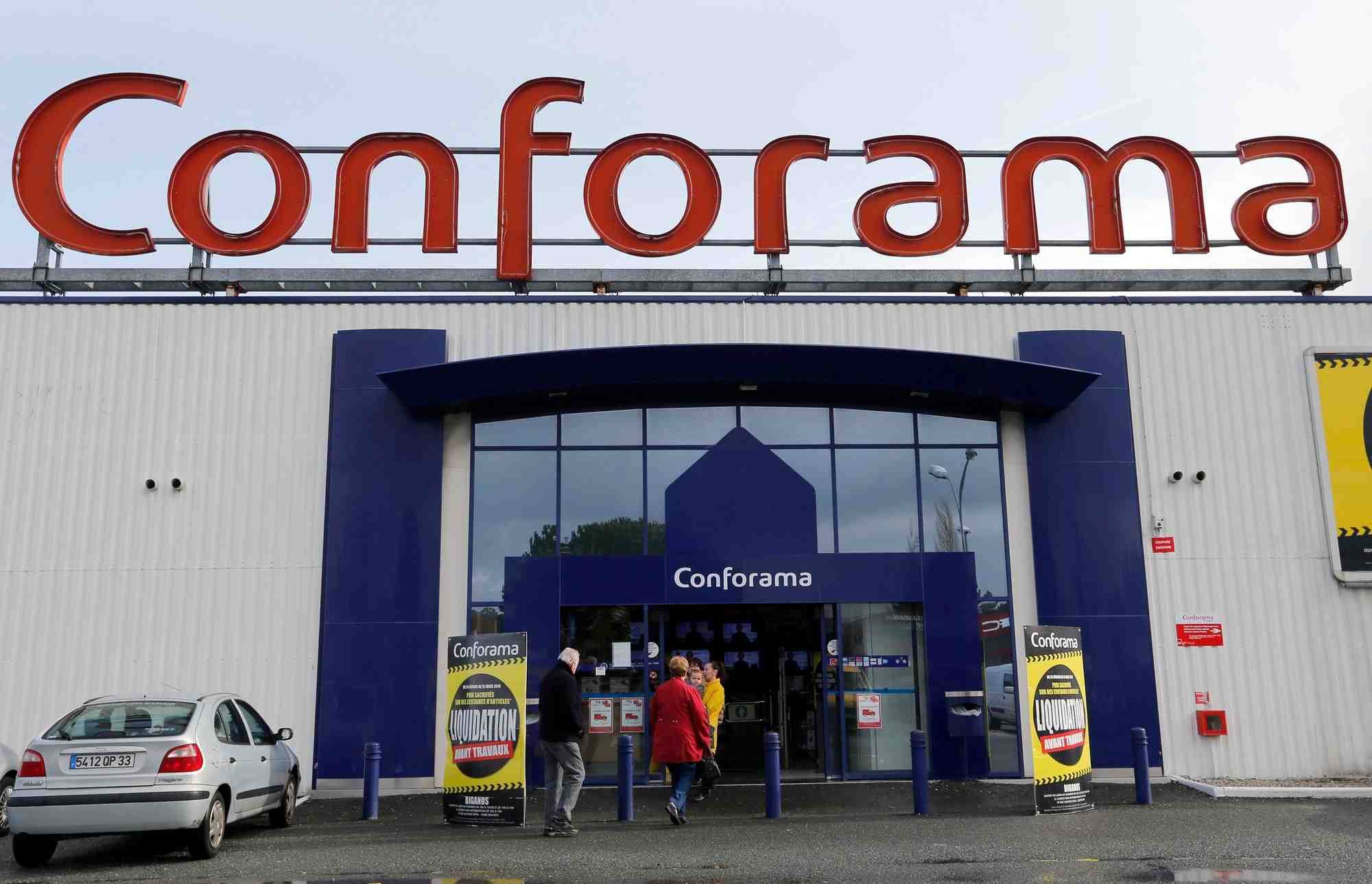 Une enseigne Conforama. La direction de l'entreprise a décidé, mardi 9 juillet, de révoquer son directeur général.