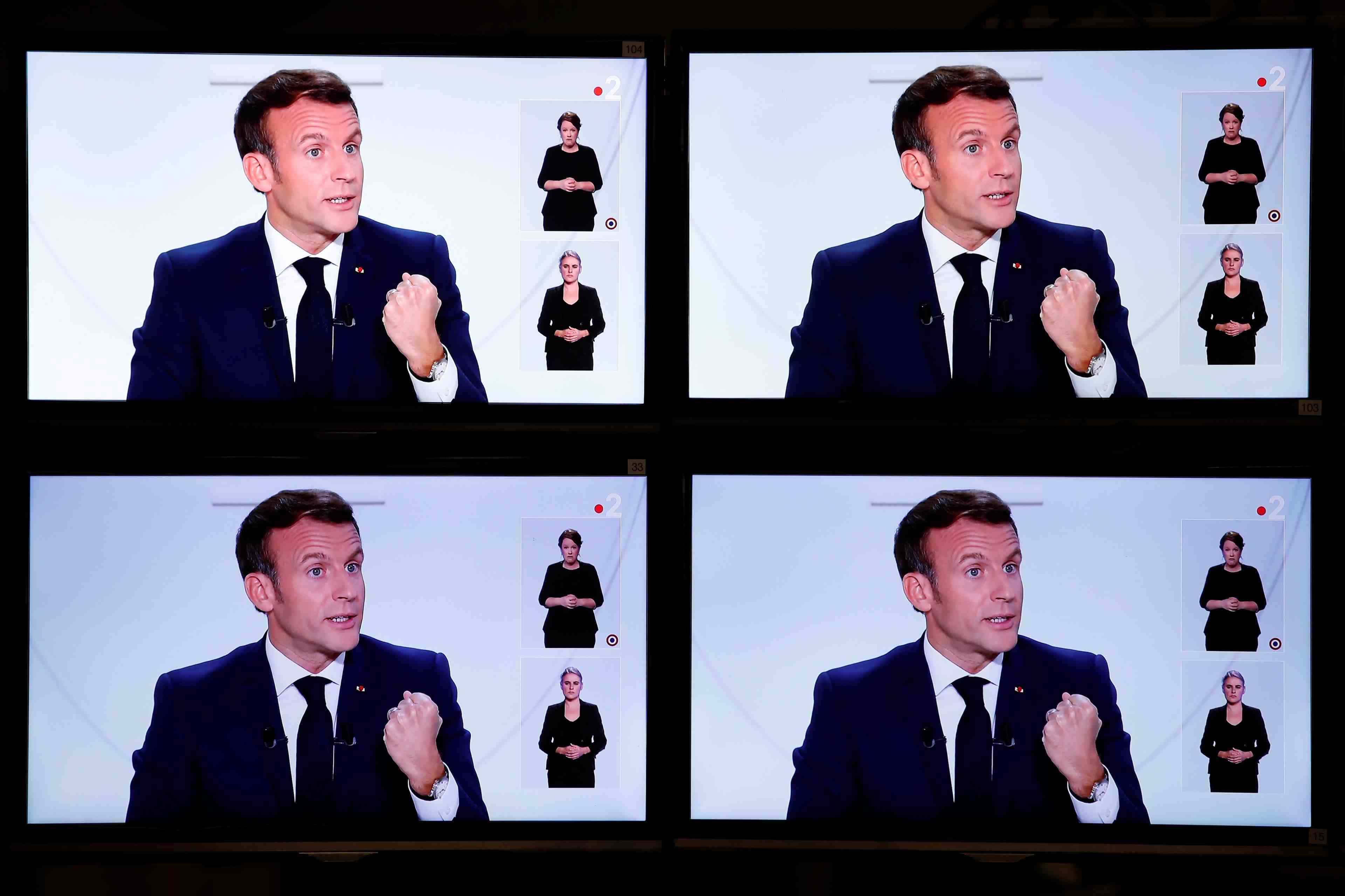 Coronavirus/france: macron annonce un couvre-feu entre 21h et 6h dans 9 metropoles