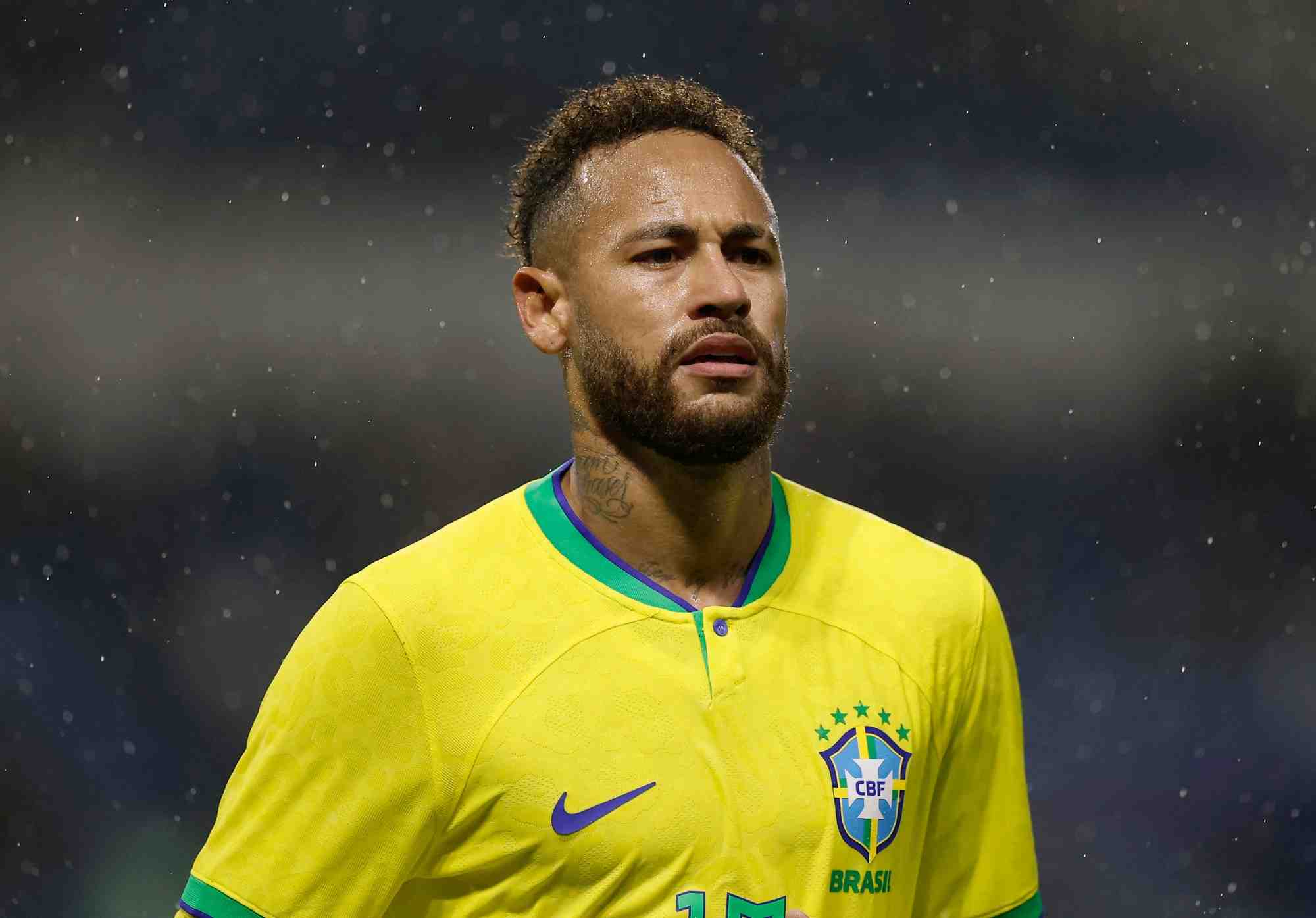 Neymar lors d'un match amical du bresil contre le ghana