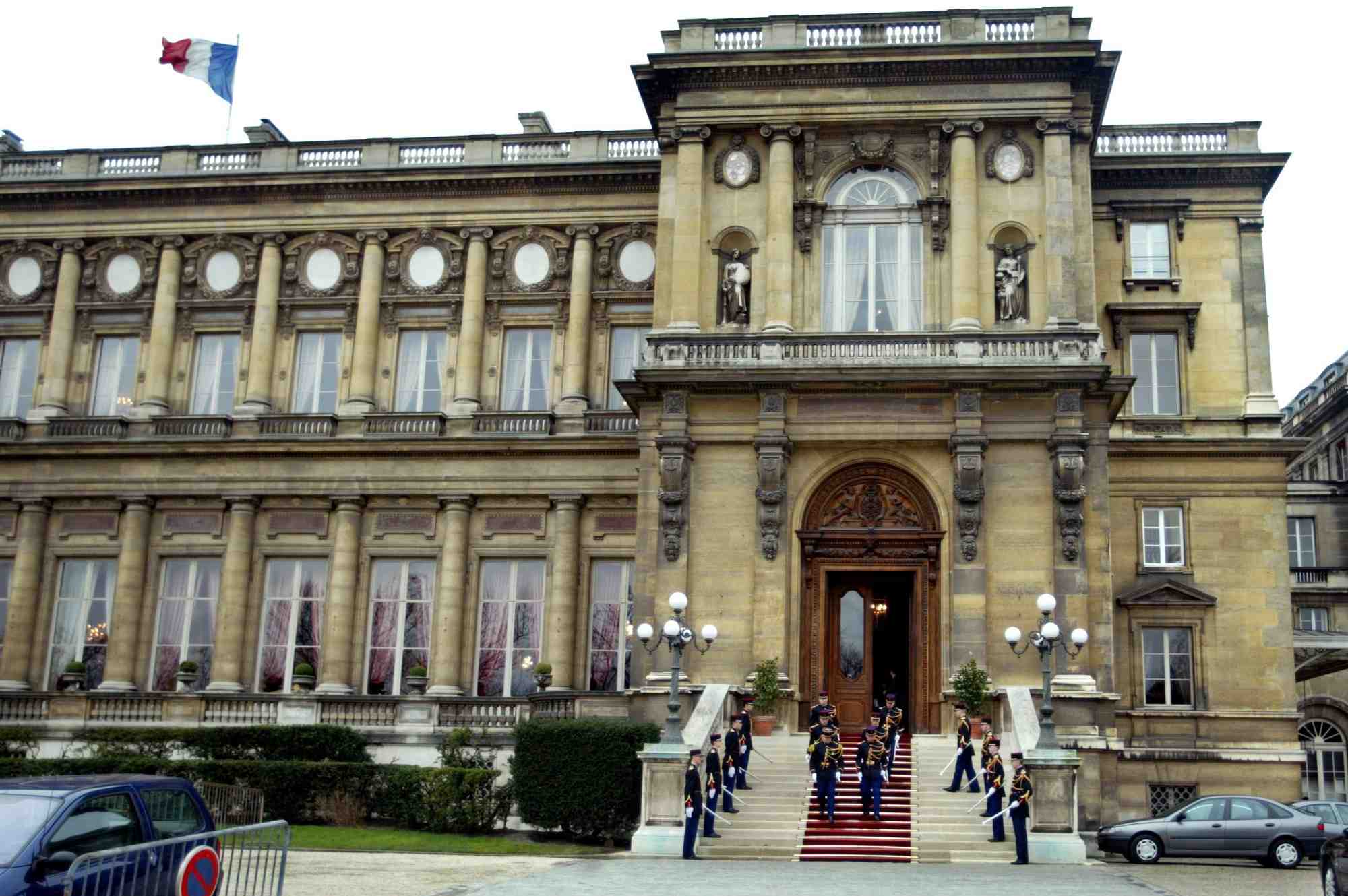 Vue sur le ministere francais des affaires etrangeres a paris